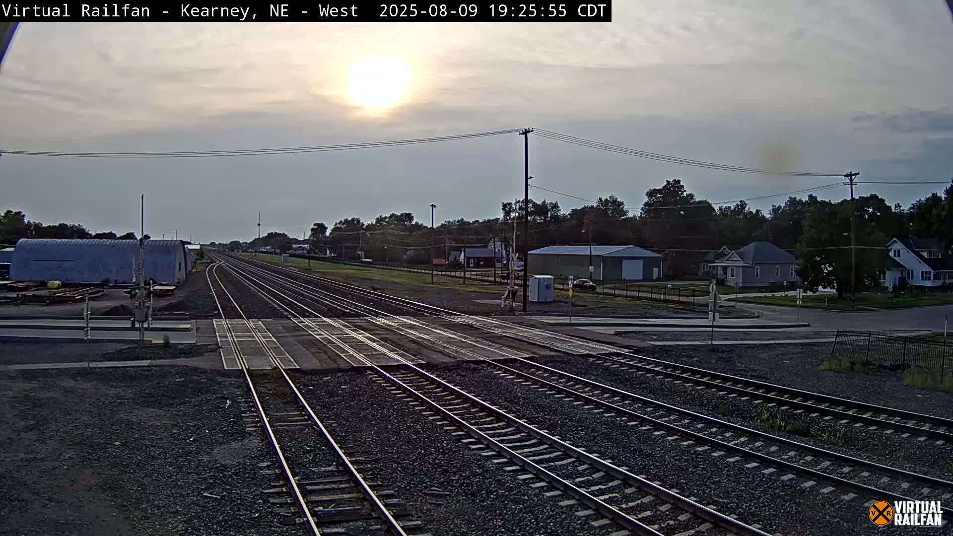 Kearney Union Pacific Railroad Crossing Live Cam - Kearney, Buffalo, Nebraska, USA