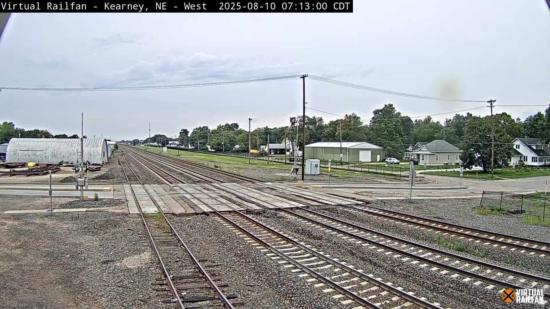 Kearney Union Pacific Railroad Crossing Live Cam - Kearney, Buffalo, Nebraska, USA