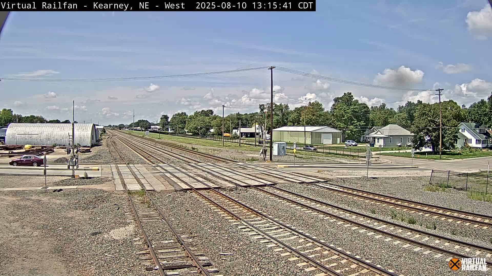 Kearney Union Pacific Railroad Crossing Live Cam - Kearney, Buffalo, Nebraska, USA
