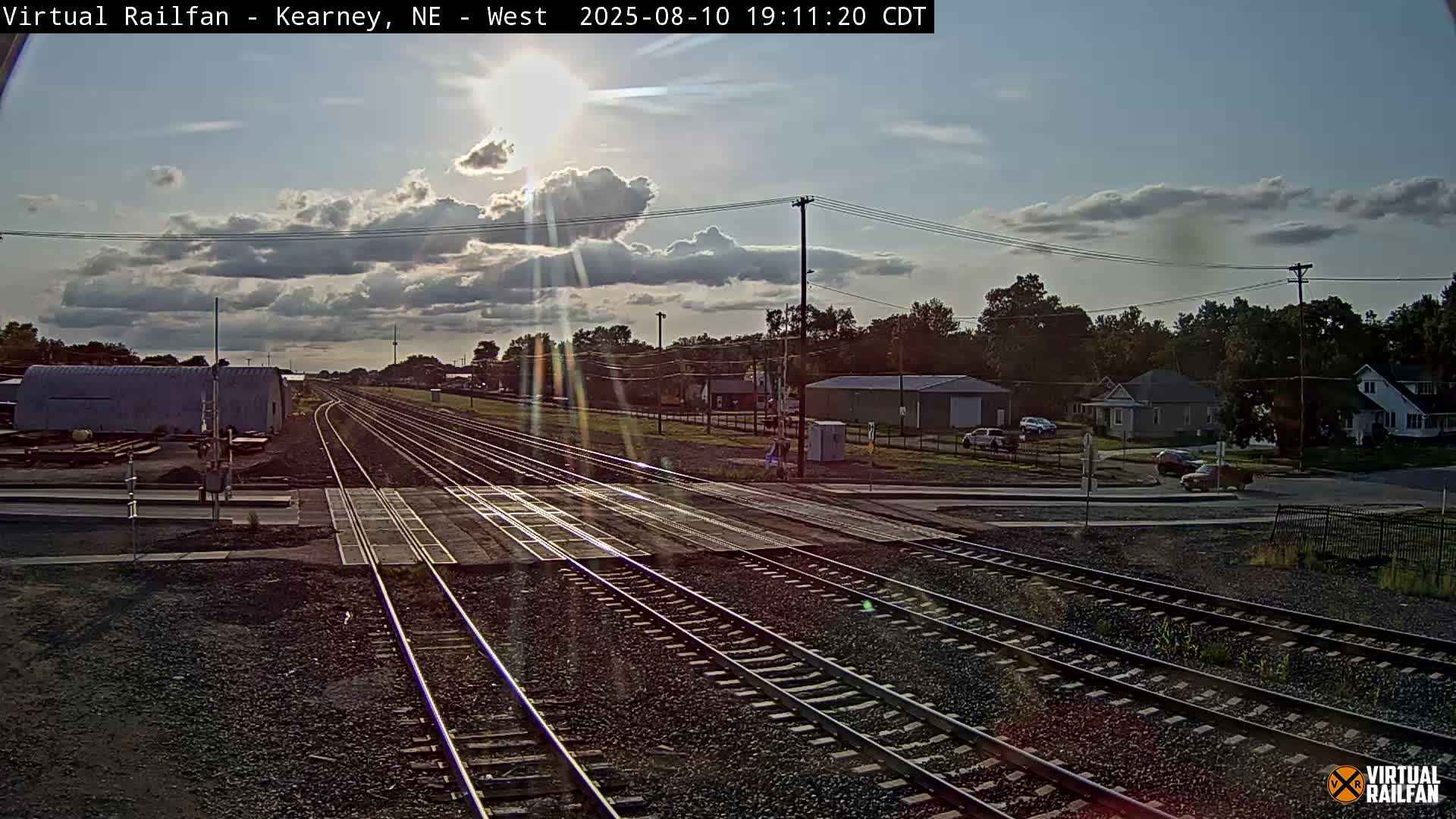 Kearney Union Pacific Railroad Crossing Live Cam - Kearney, Buffalo, Nebraska, USA