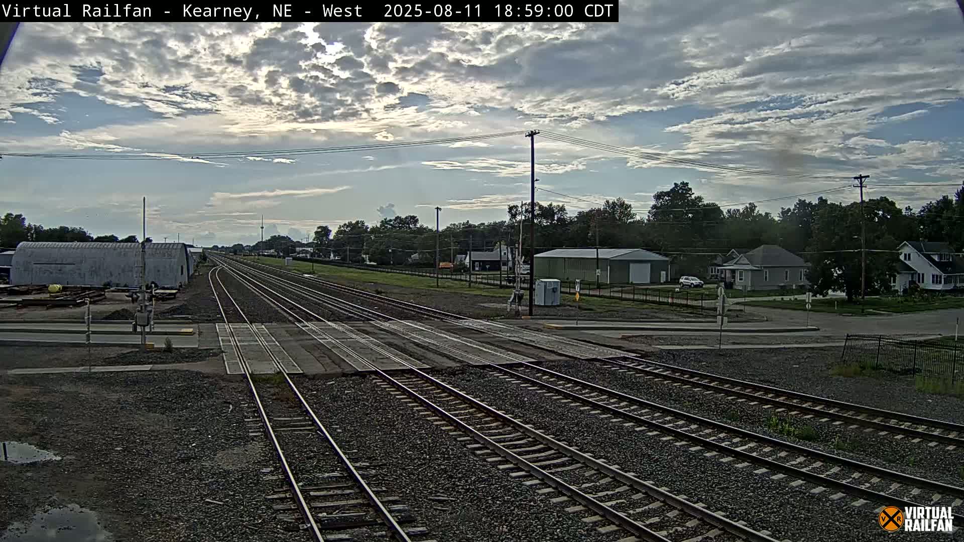 Kearney Union Pacific Railroad Crossing Live Cam - Kearney, Buffalo, Nebraska, USA