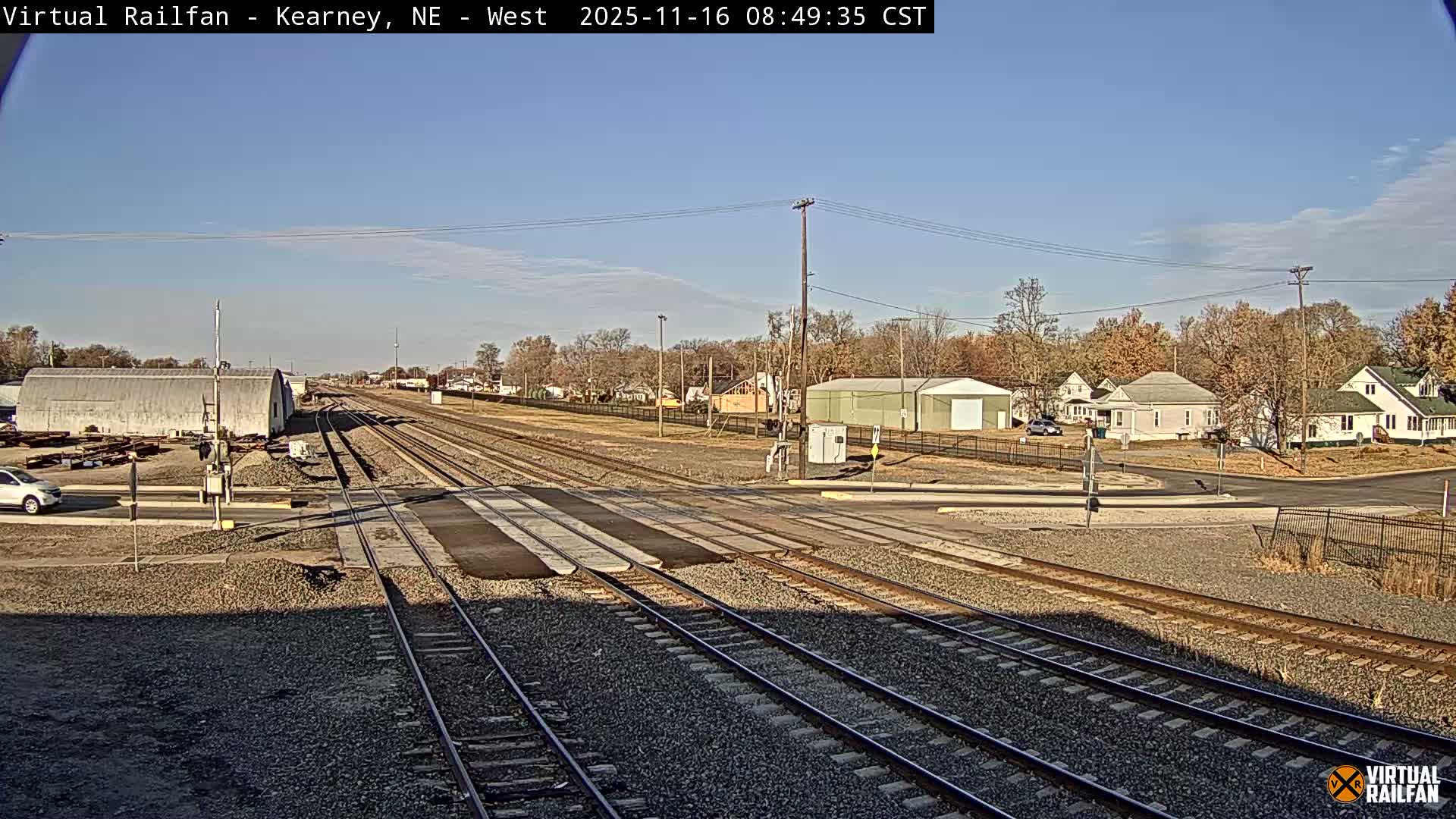 Kearney Union Pacific Railroad Crossing Live Cam - Kearney, Buffalo, Nebraska, USA