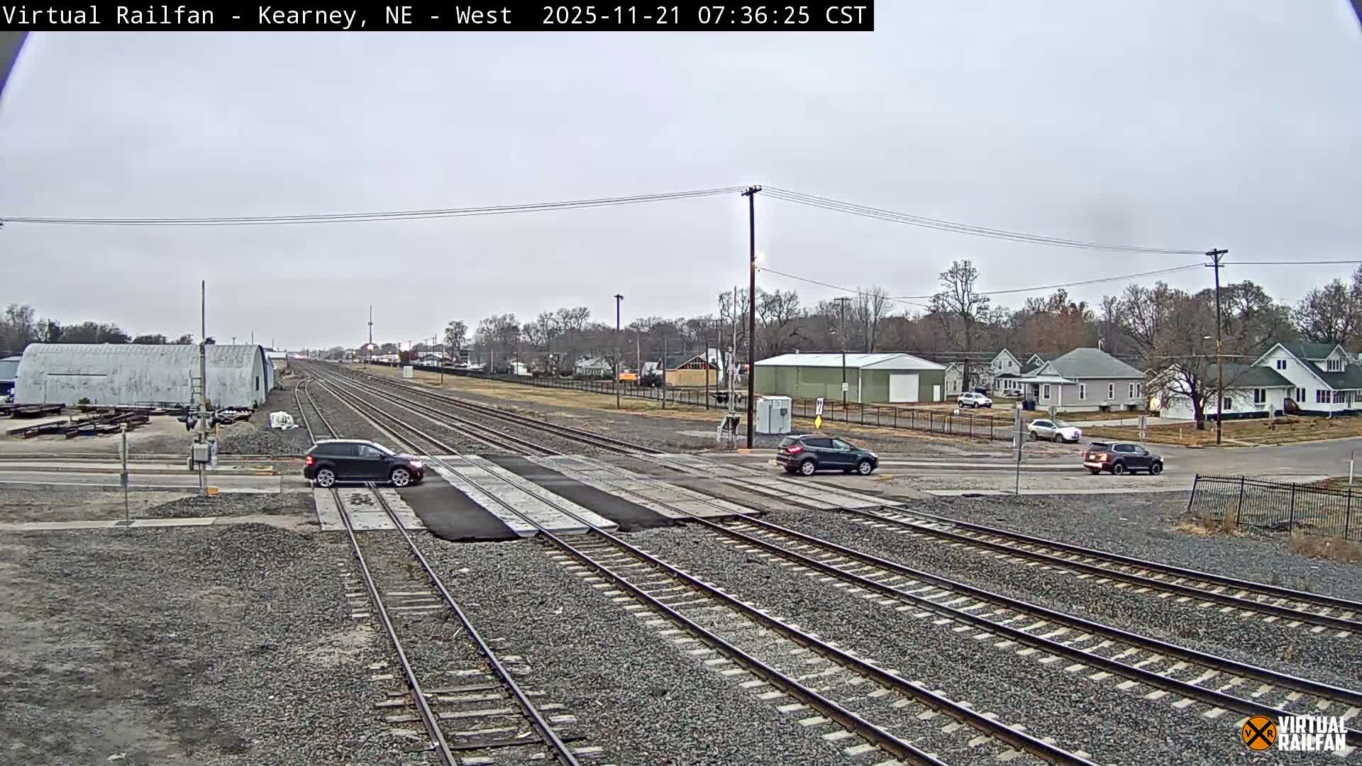 Kearney Union Pacific Railroad Crossing Live Cam - Kearney, Buffalo, Nebraska, USA