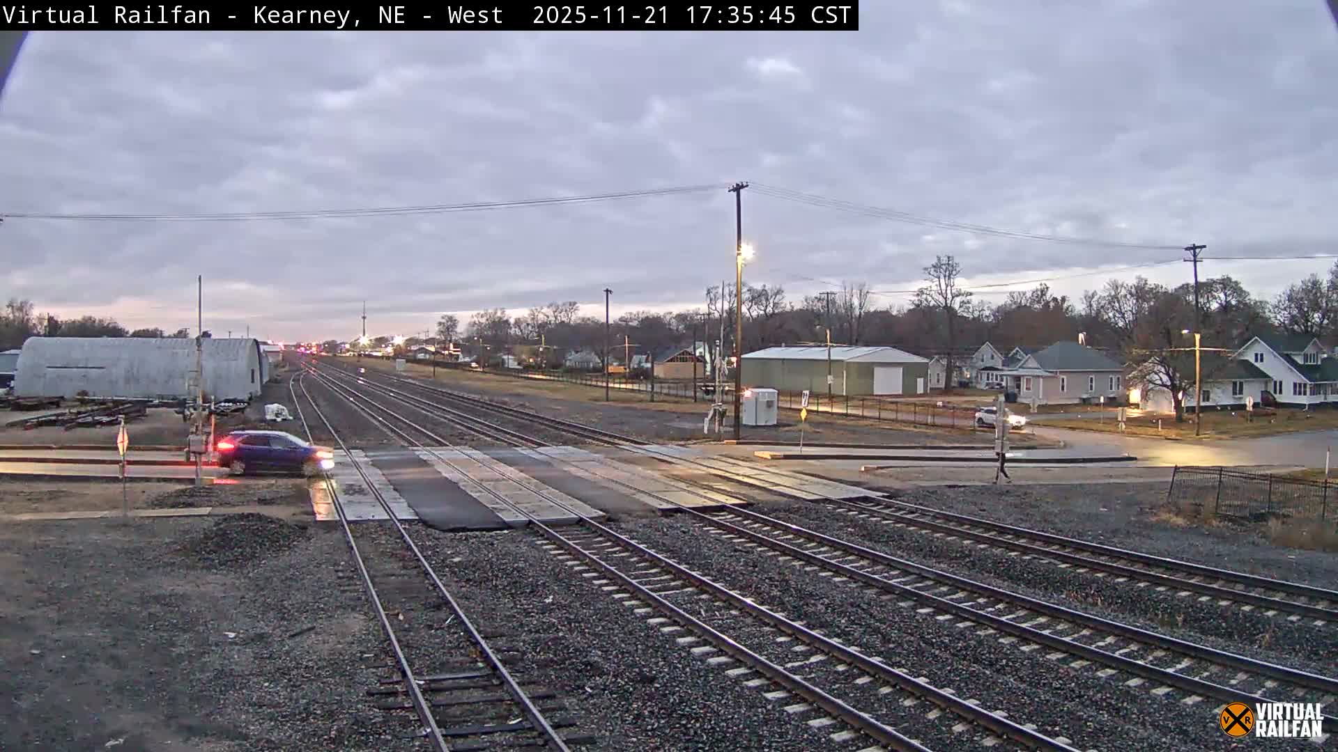 Kearney Union Pacific Railroad Crossing Live Cam - Kearney, Buffalo, Nebraska, USA