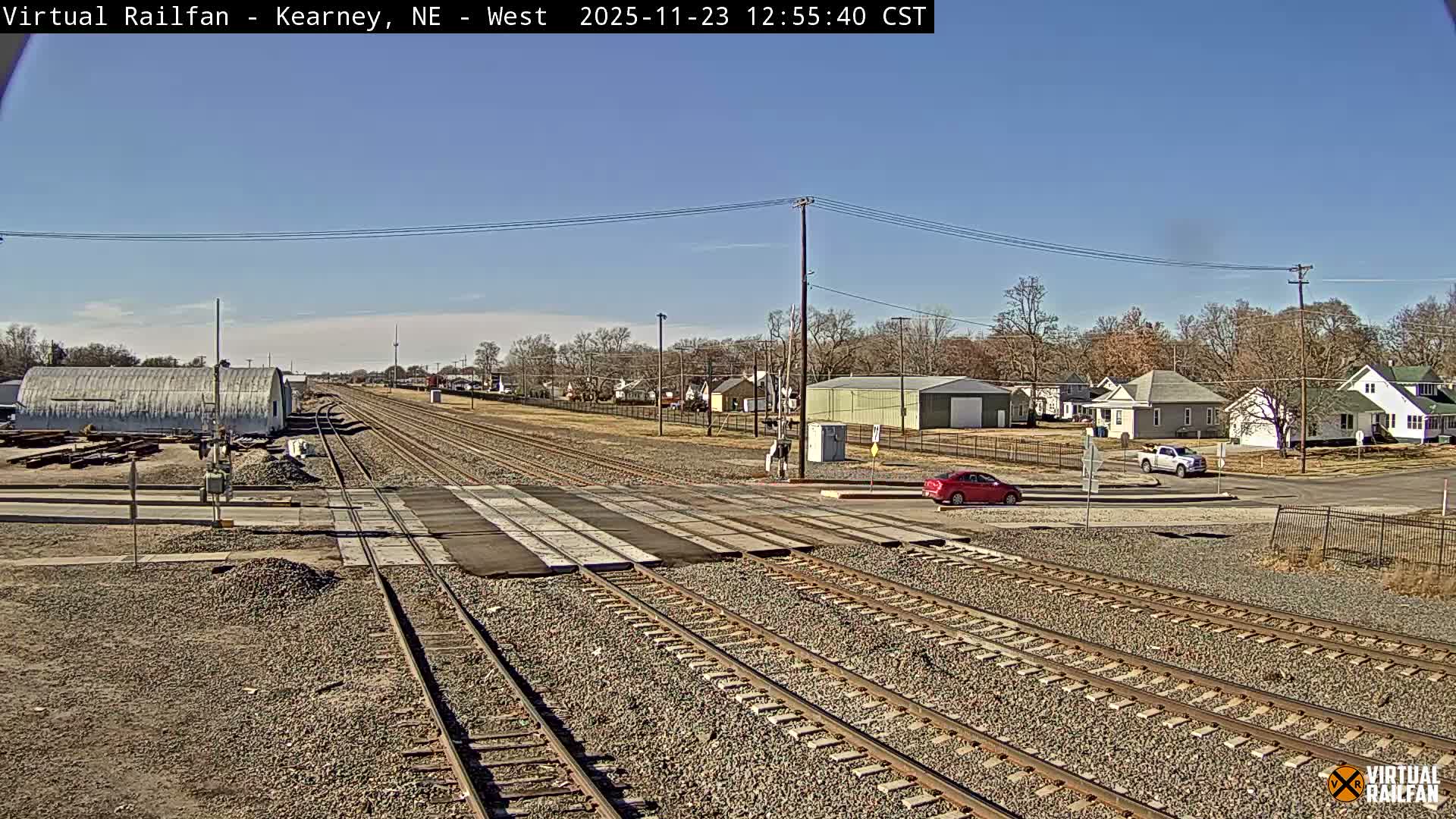 Kearney Union Pacific Railroad Crossing Live Cam - Kearney, Buffalo, Nebraska, USA
