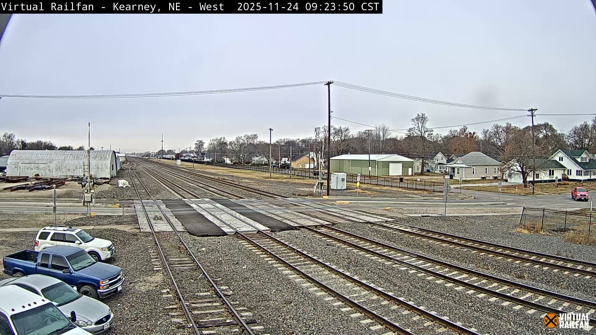 Kearney Union Pacific Railroad Crossing Live Cam - Kearney, Buffalo, Nebraska, USA