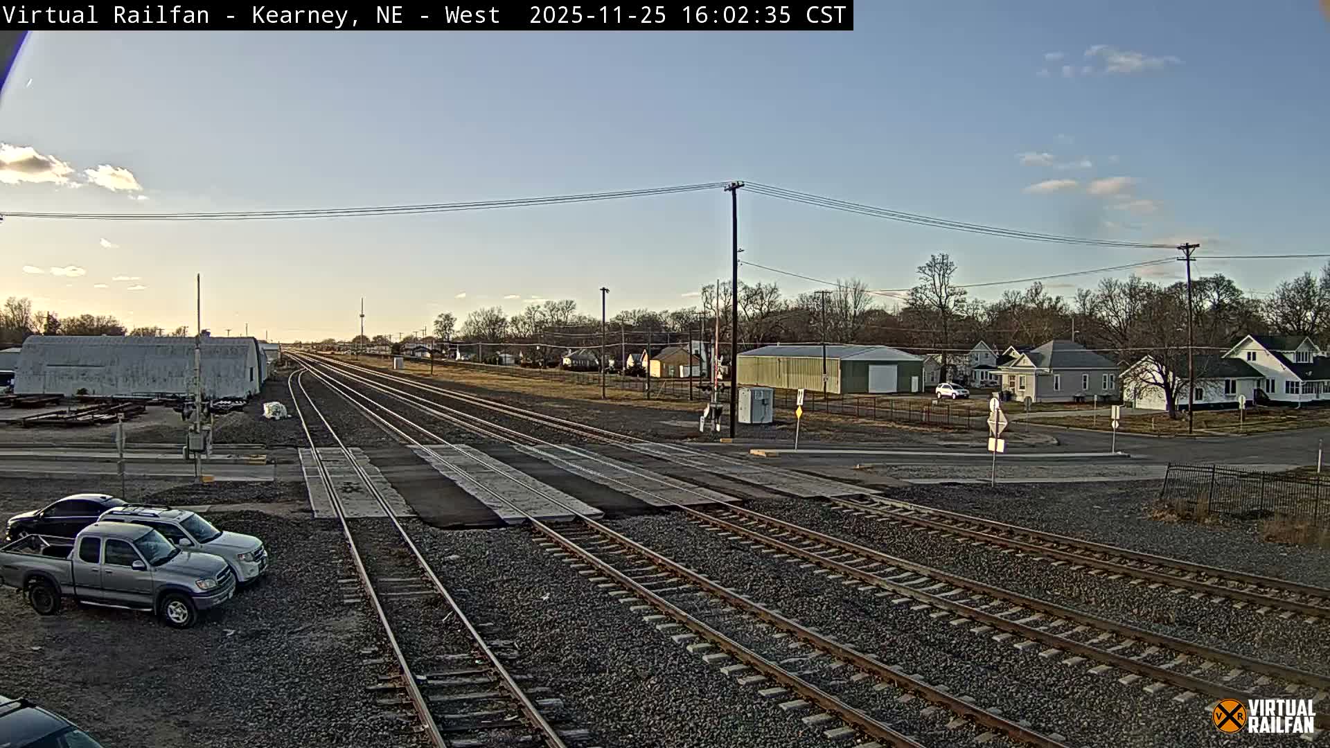 Kearney Union Pacific Railroad Crossing Live Cam - Kearney, Buffalo, Nebraska, USA