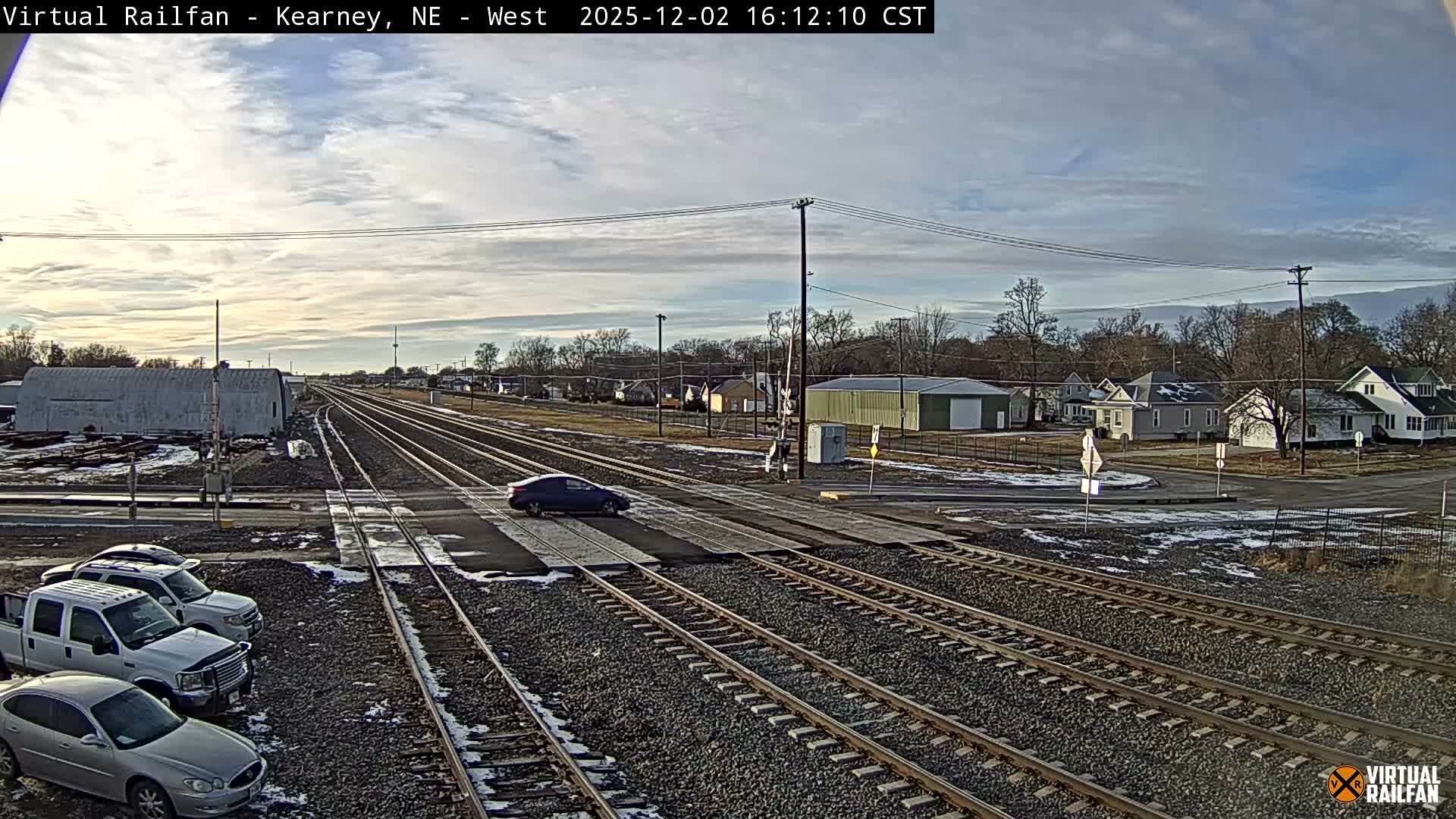 Kearney Union Pacific Railroad Crossing Live Cam - Kearney, Buffalo, Nebraska, USA