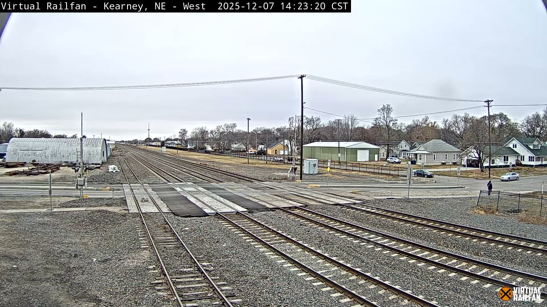 Kearney Union Pacific Railroad Crossing Live Cam - Kearney, Buffalo, Nebraska, USA