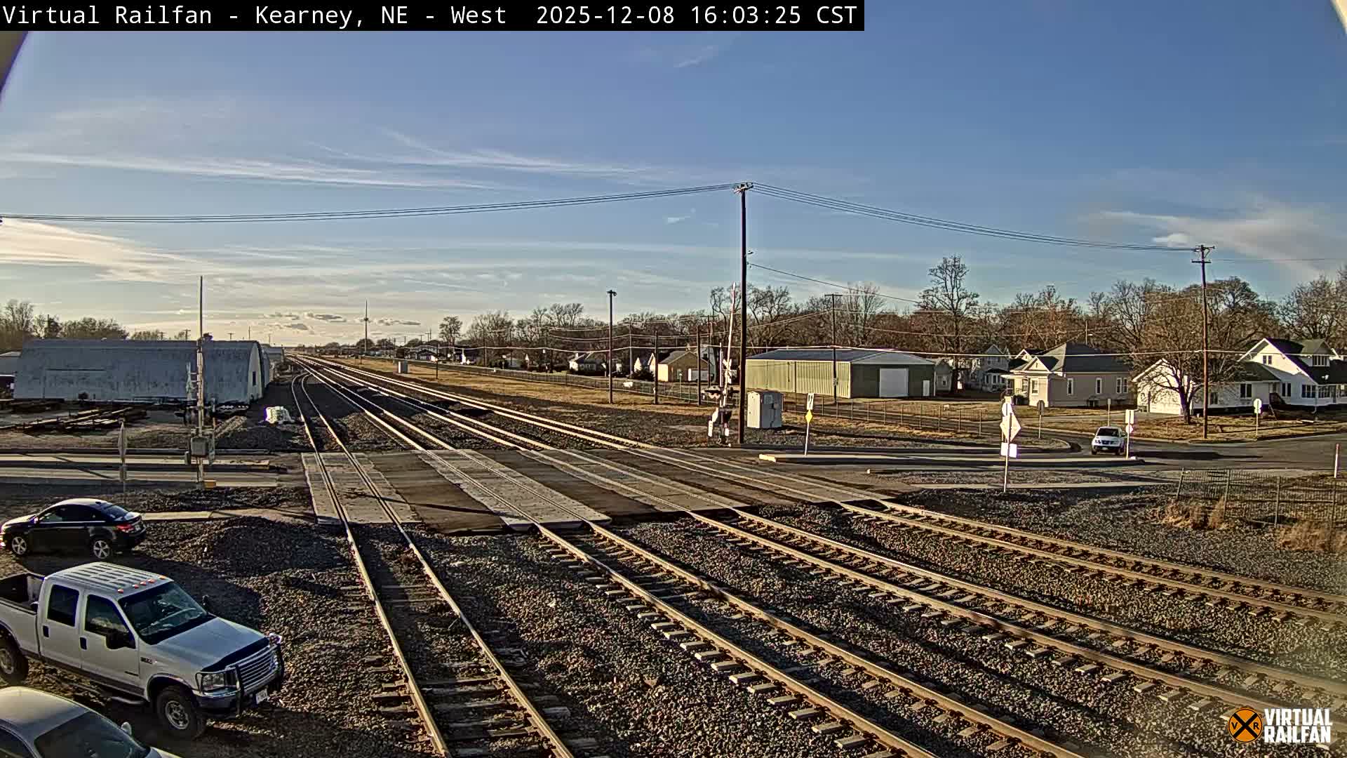 Kearney Union Pacific Railroad Crossing Live Cam - Kearney, Buffalo, Nebraska, USA