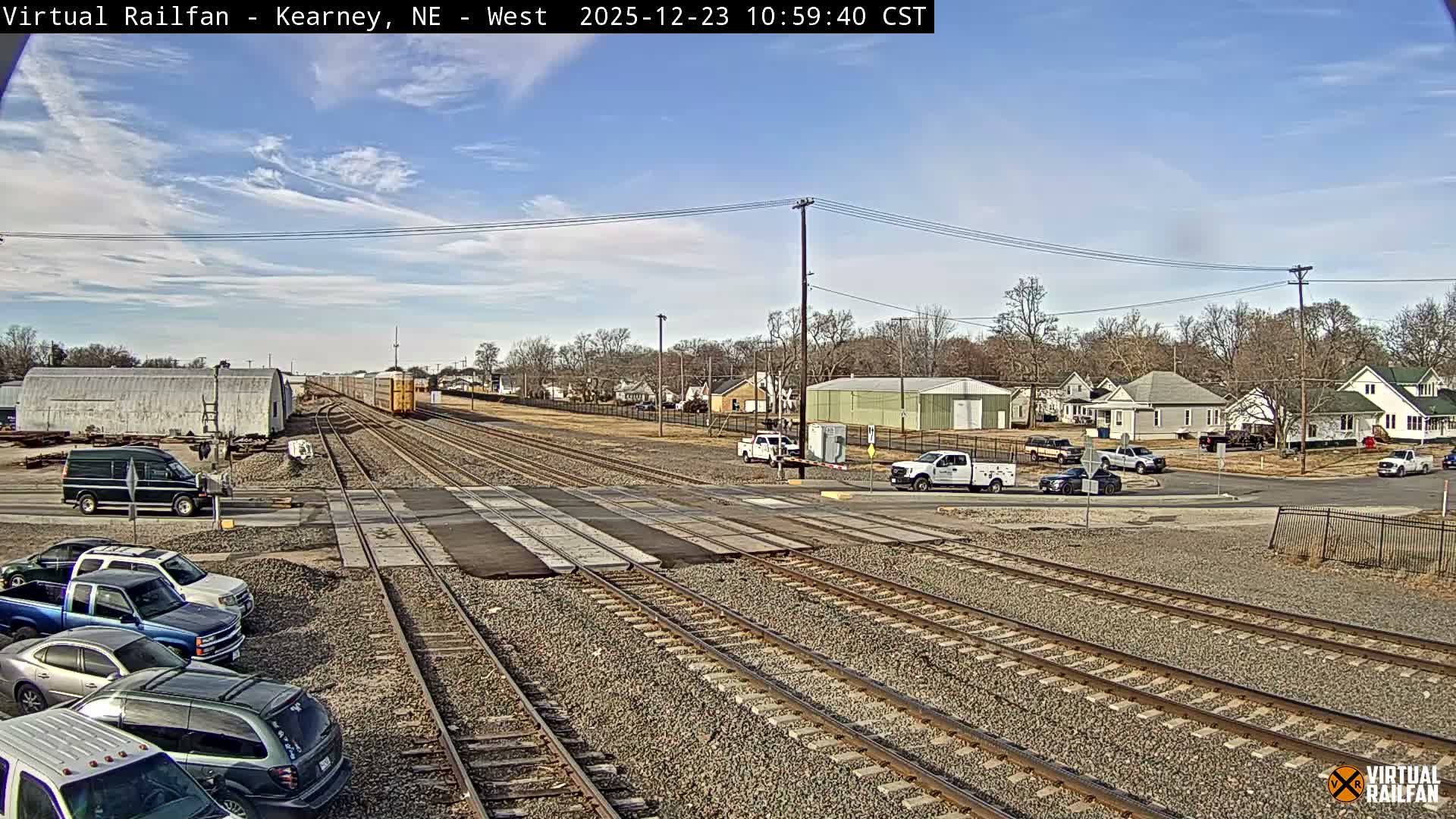 Kearney Union Pacific Railroad Crossing Live Cam - Kearney, Buffalo, Nebraska, USA