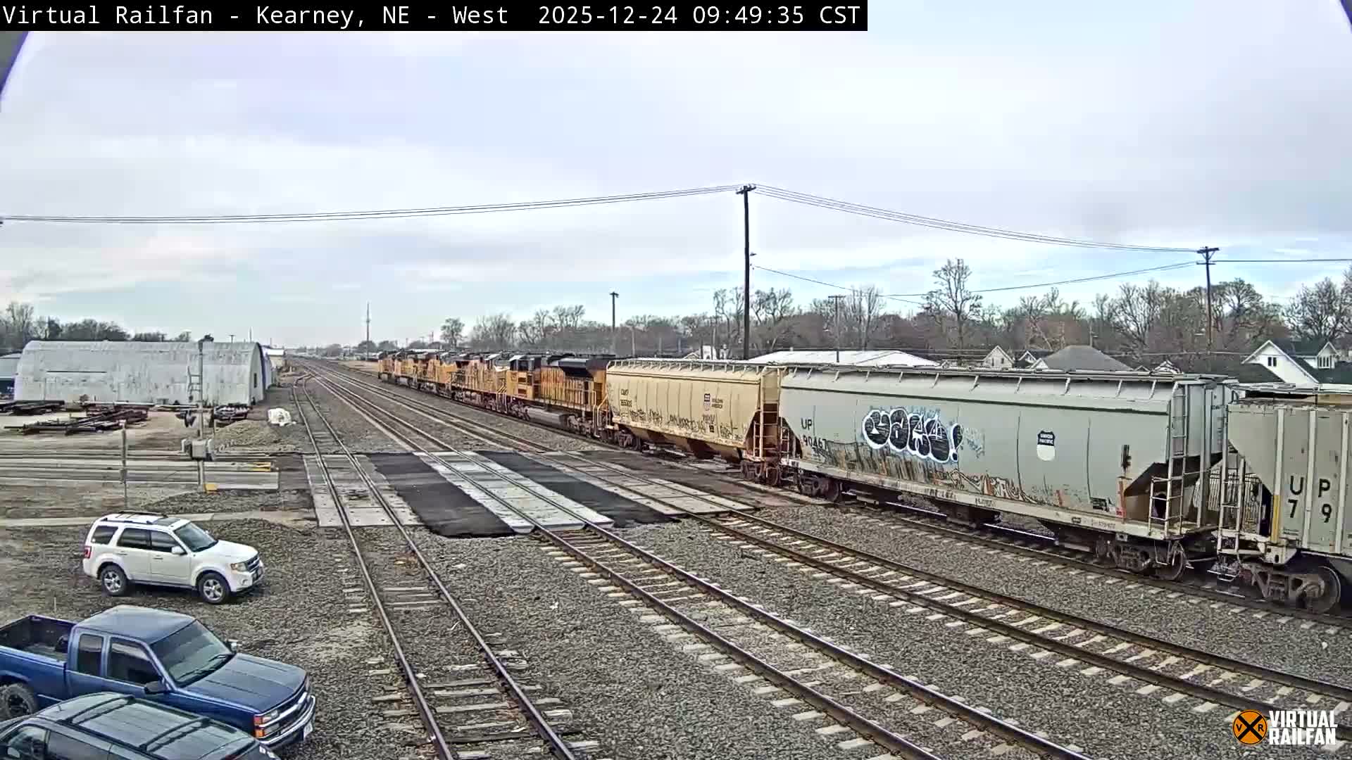 Kearney Union Pacific Railroad Crossing Live Cam - Kearney, Buffalo, Nebraska, USA