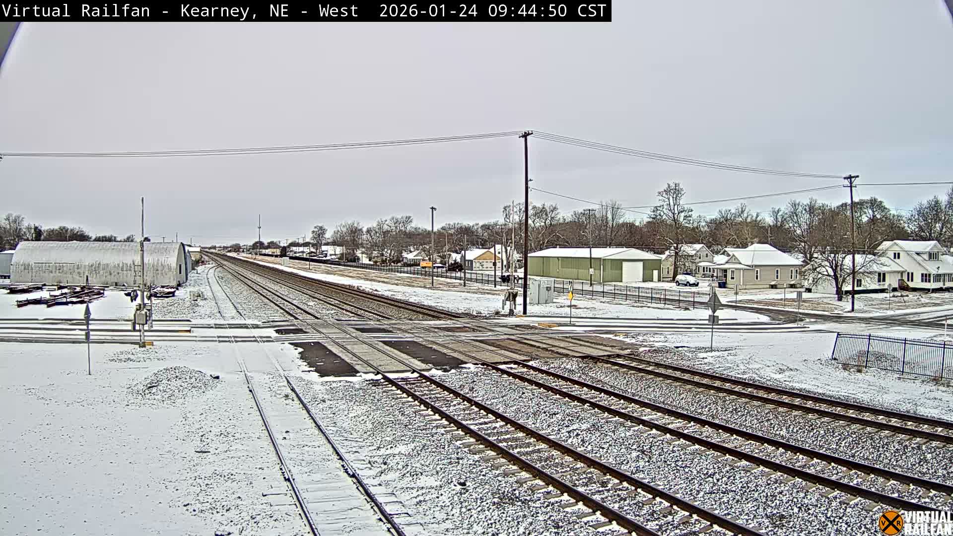Kearney Union Pacific Railroad Crossing Live Cam - Kearney, Buffalo, Nebraska, USA