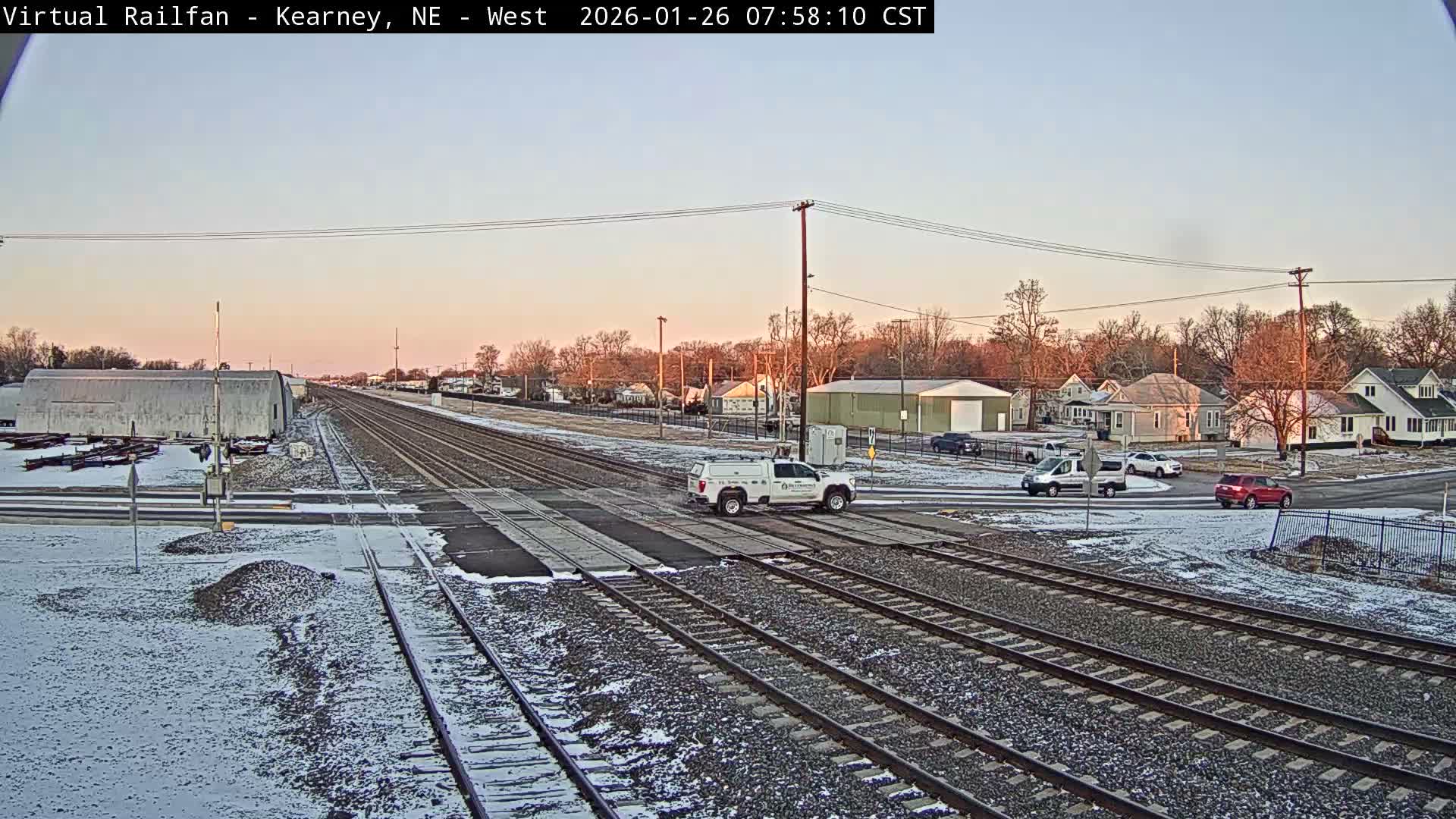 Kearney Union Pacific Railroad Crossing Live Cam - Kearney, Buffalo, Nebraska, USA