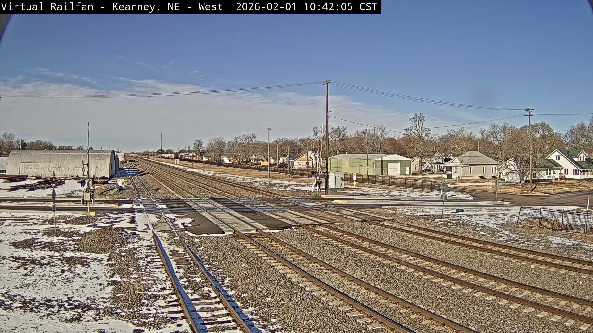 Kearney Union Pacific Railroad Crossing Live Cam - Kearney, Buffalo, Nebraska, USA