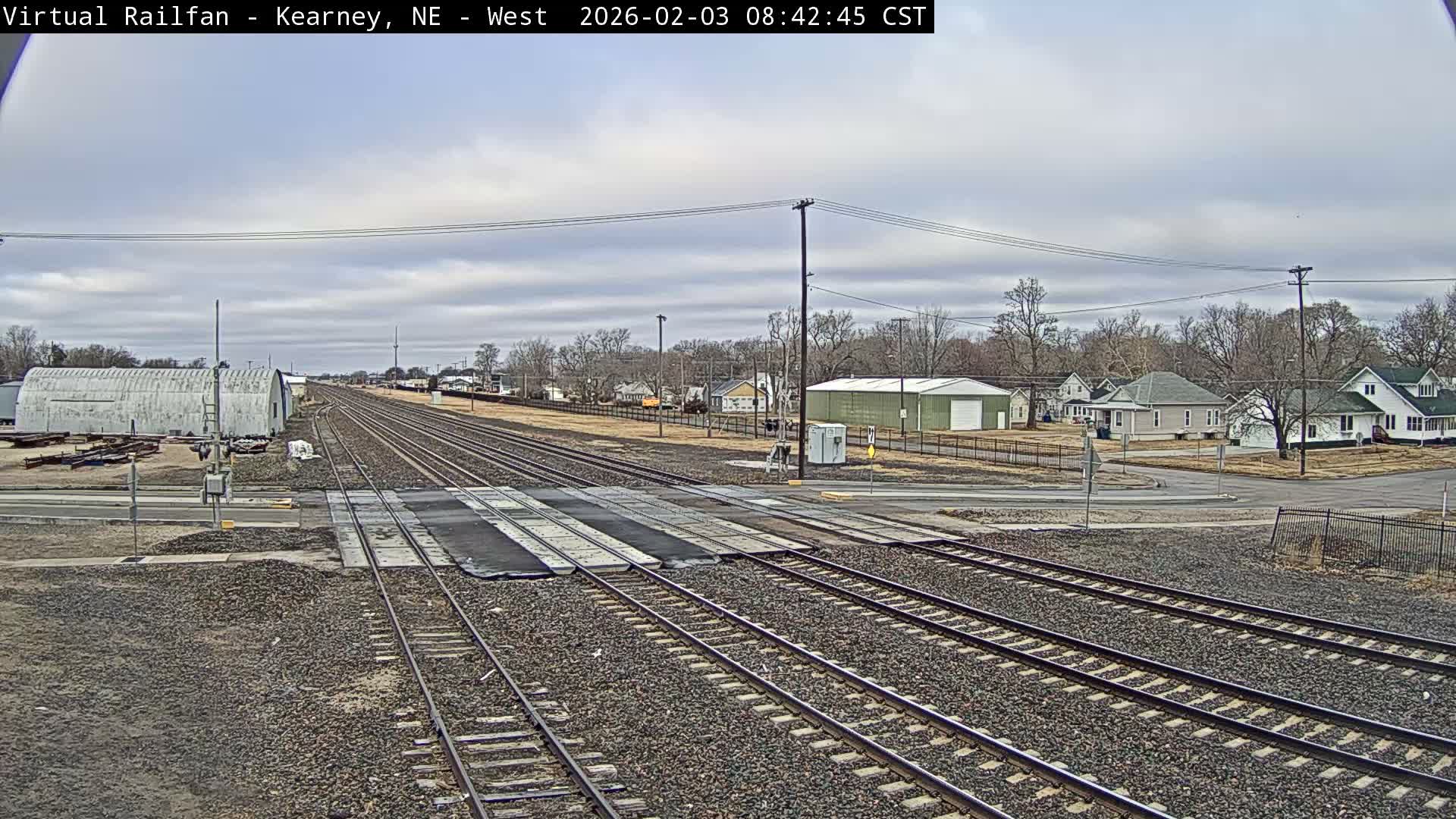 Kearney Union Pacific Railroad Crossing Live Cam - Kearney, Buffalo, Nebraska, USA
