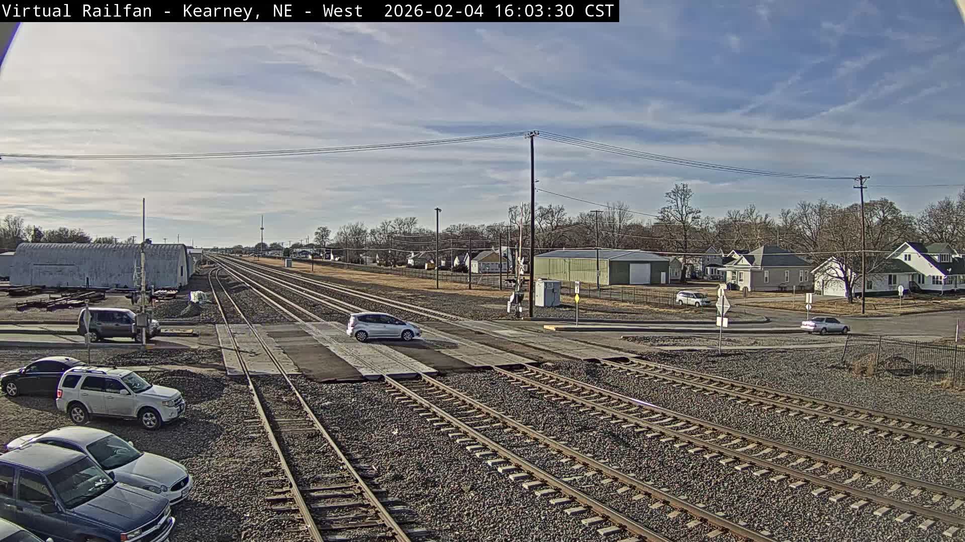 Kearney Union Pacific Railroad Crossing Live Cam - Kearney, Buffalo, Nebraska, USA