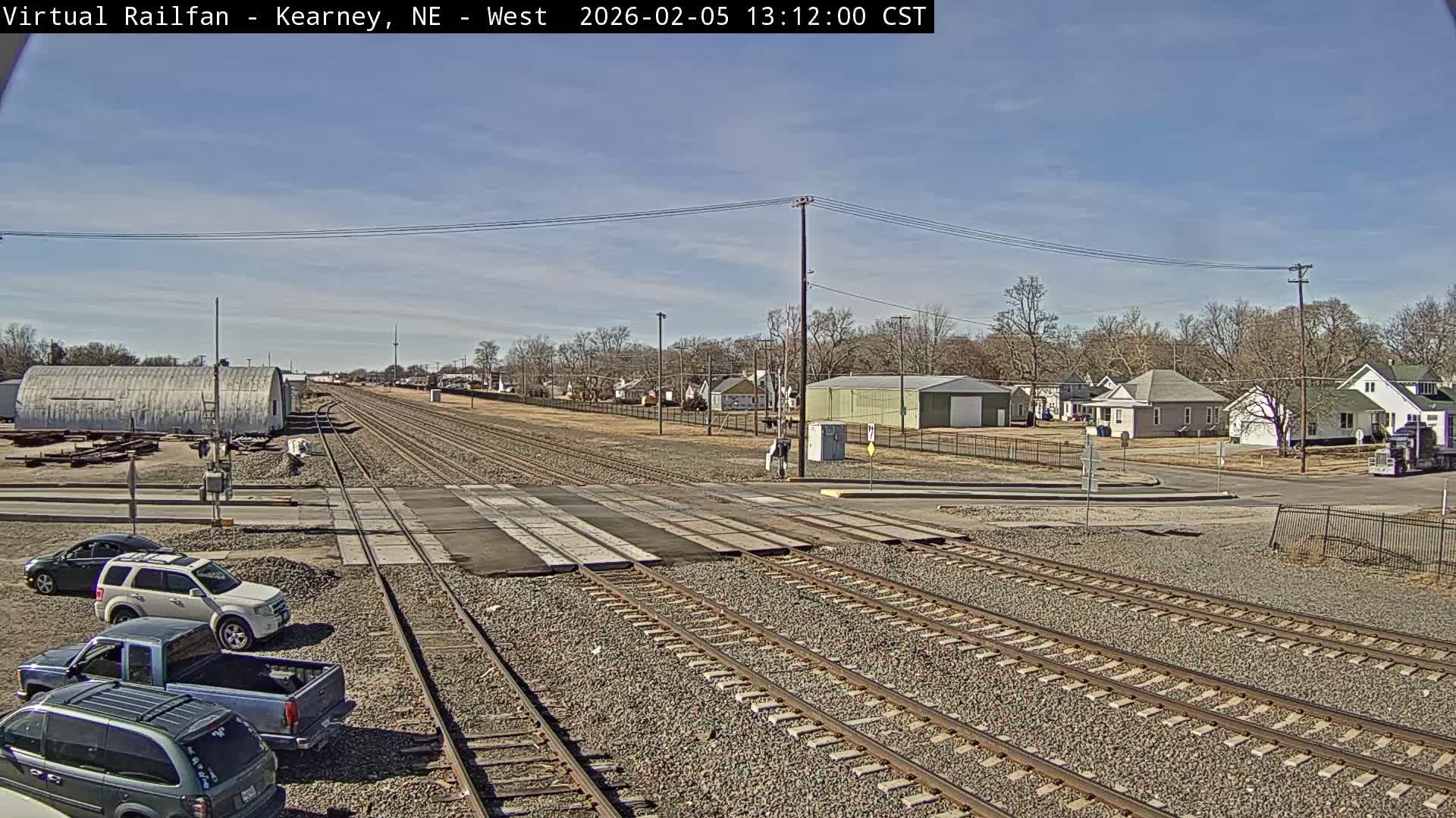 Kearney Union Pacific Railroad Crossing Live Cam - Kearney, Buffalo, Nebraska, USA