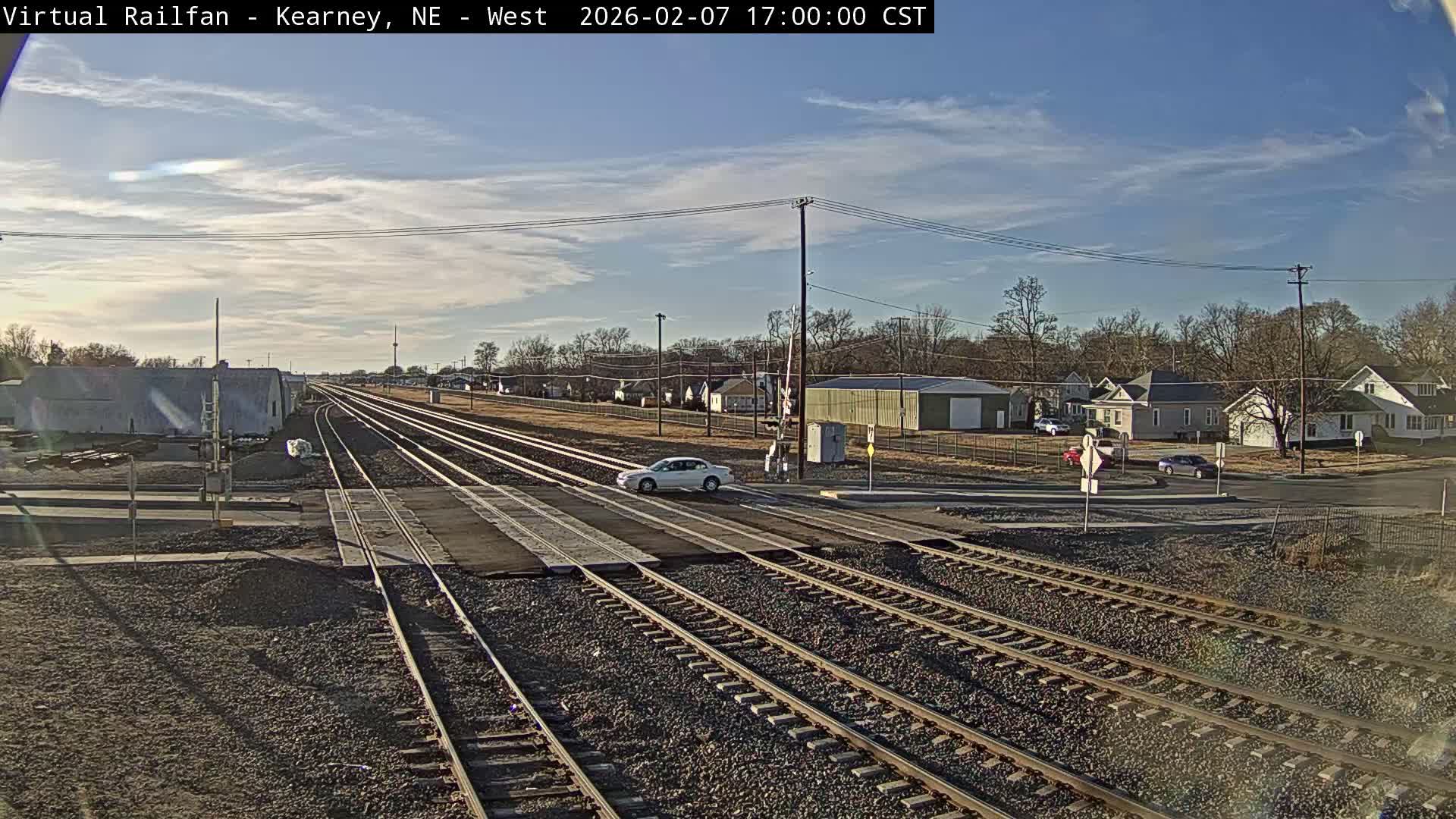 Kearney Union Pacific Railroad Crossing Live Cam - Kearney, Buffalo, Nebraska, USA