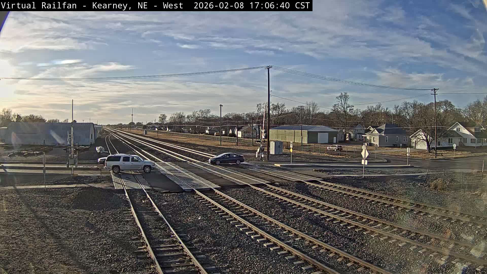 Kearney Union Pacific Railroad Crossing Live Cam - Kearney, Buffalo, Nebraska, USA