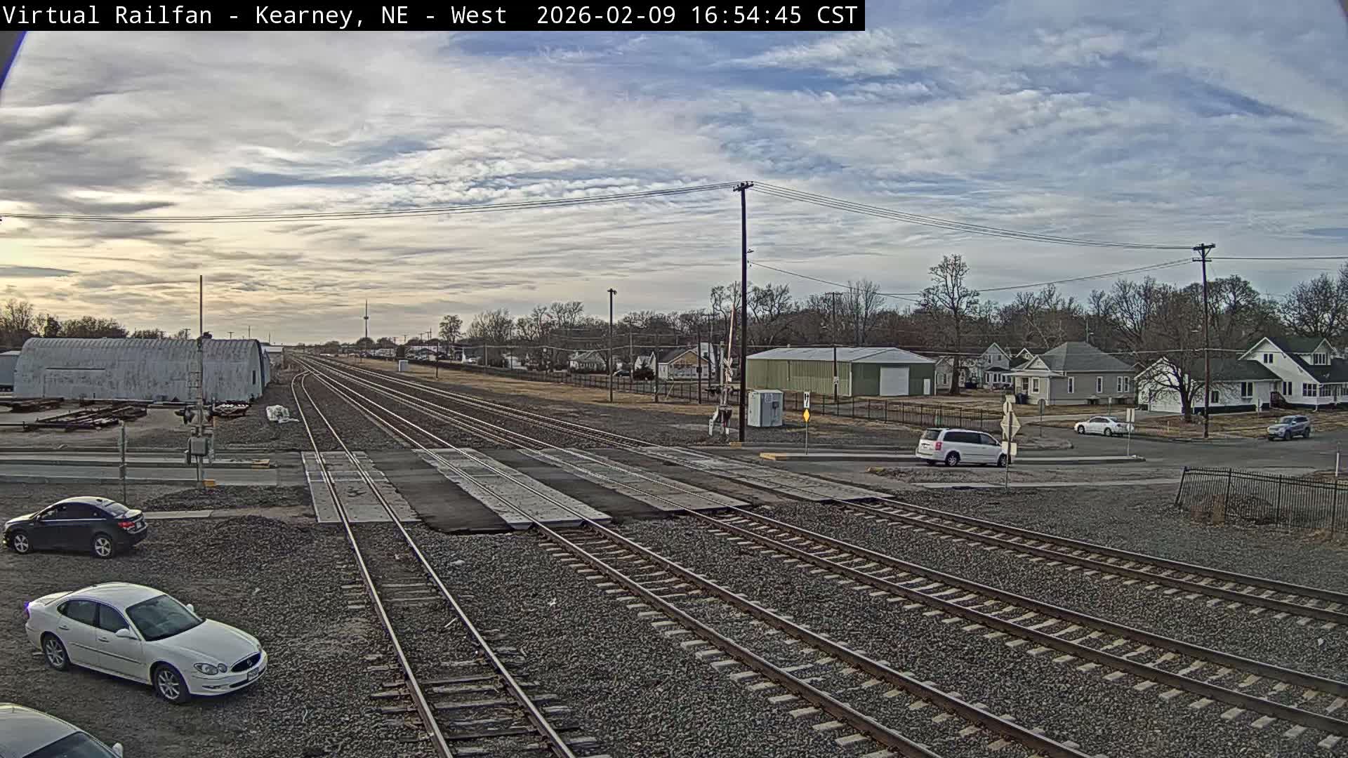Kearney Union Pacific Railroad Crossing Live Cam - Kearney, Buffalo, Nebraska, USA