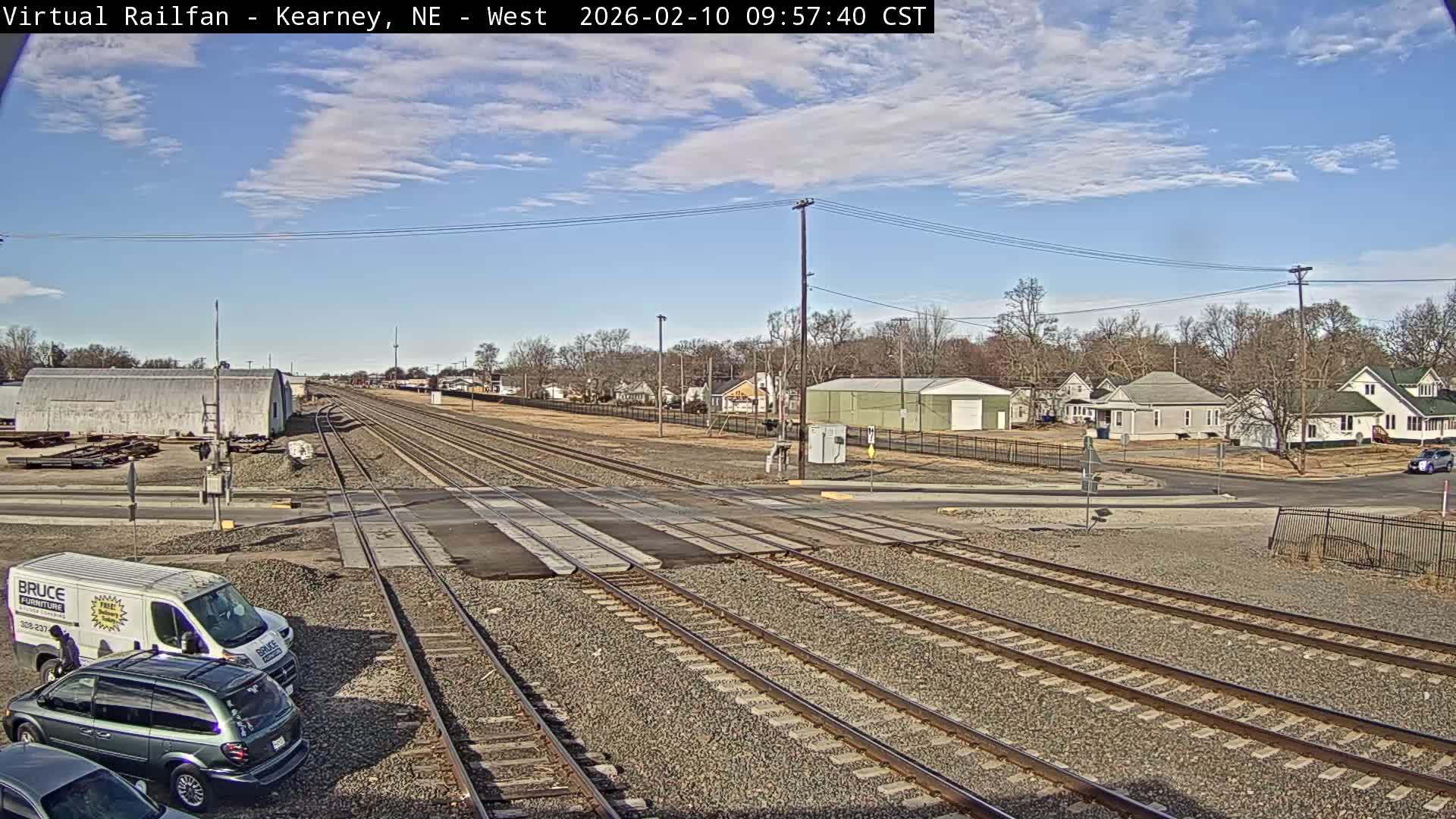Kearney Union Pacific Railroad Crossing Live Cam - Kearney, Buffalo, Nebraska, USA