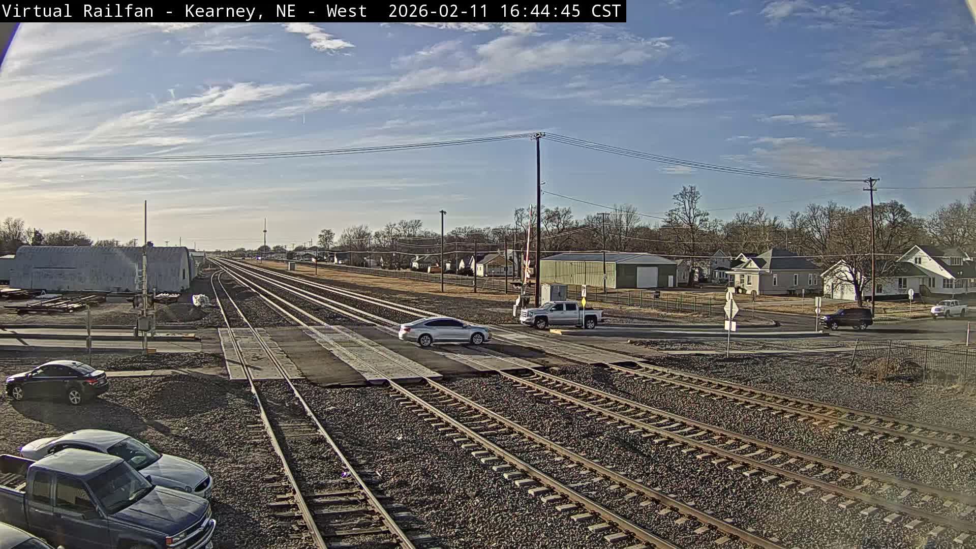 Kearney Union Pacific Railroad Crossing Live Cam - Kearney, Buffalo, Nebraska, USA