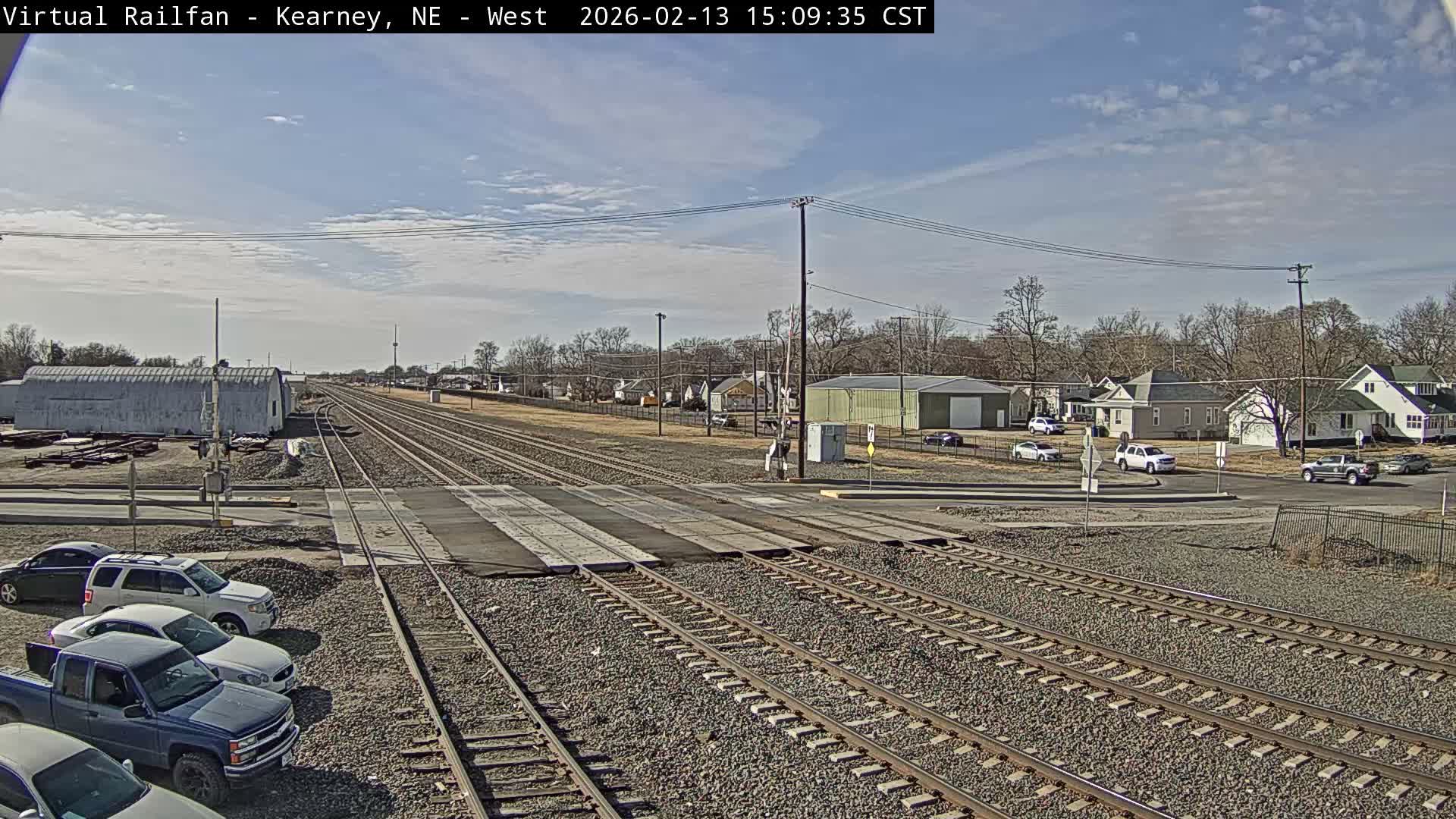 Kearney Union Pacific Railroad Crossing Live Cam - Kearney, Buffalo, Nebraska, USA