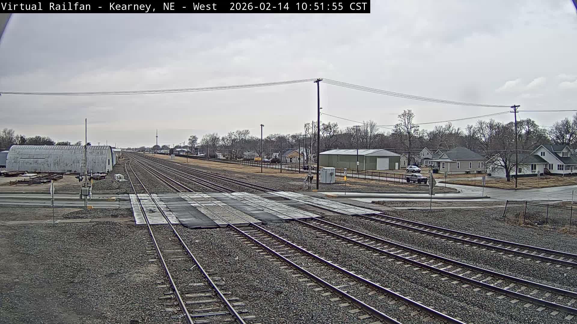 Kearney Union Pacific Railroad Crossing Live Cam - Kearney, Buffalo, Nebraska, USA