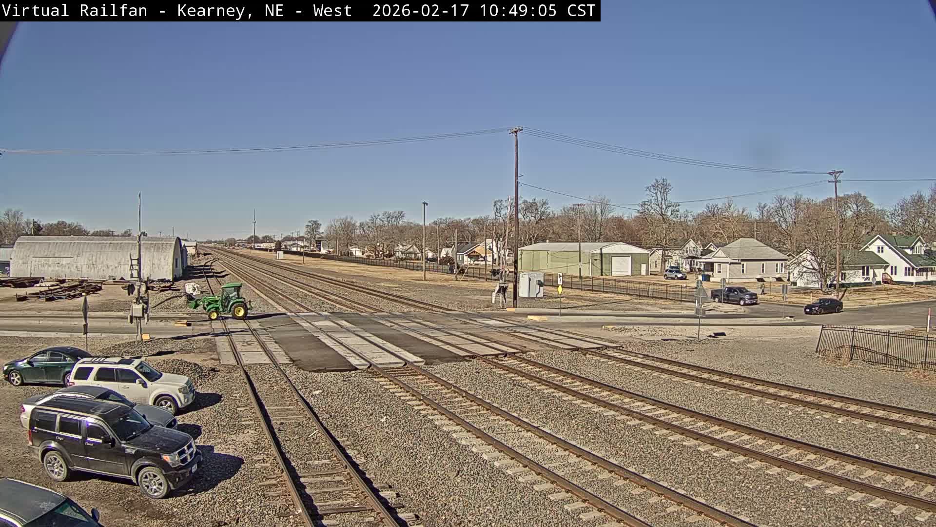 Kearney Union Pacific Railroad Crossing Live Cam - Kearney, Buffalo, Nebraska, USA