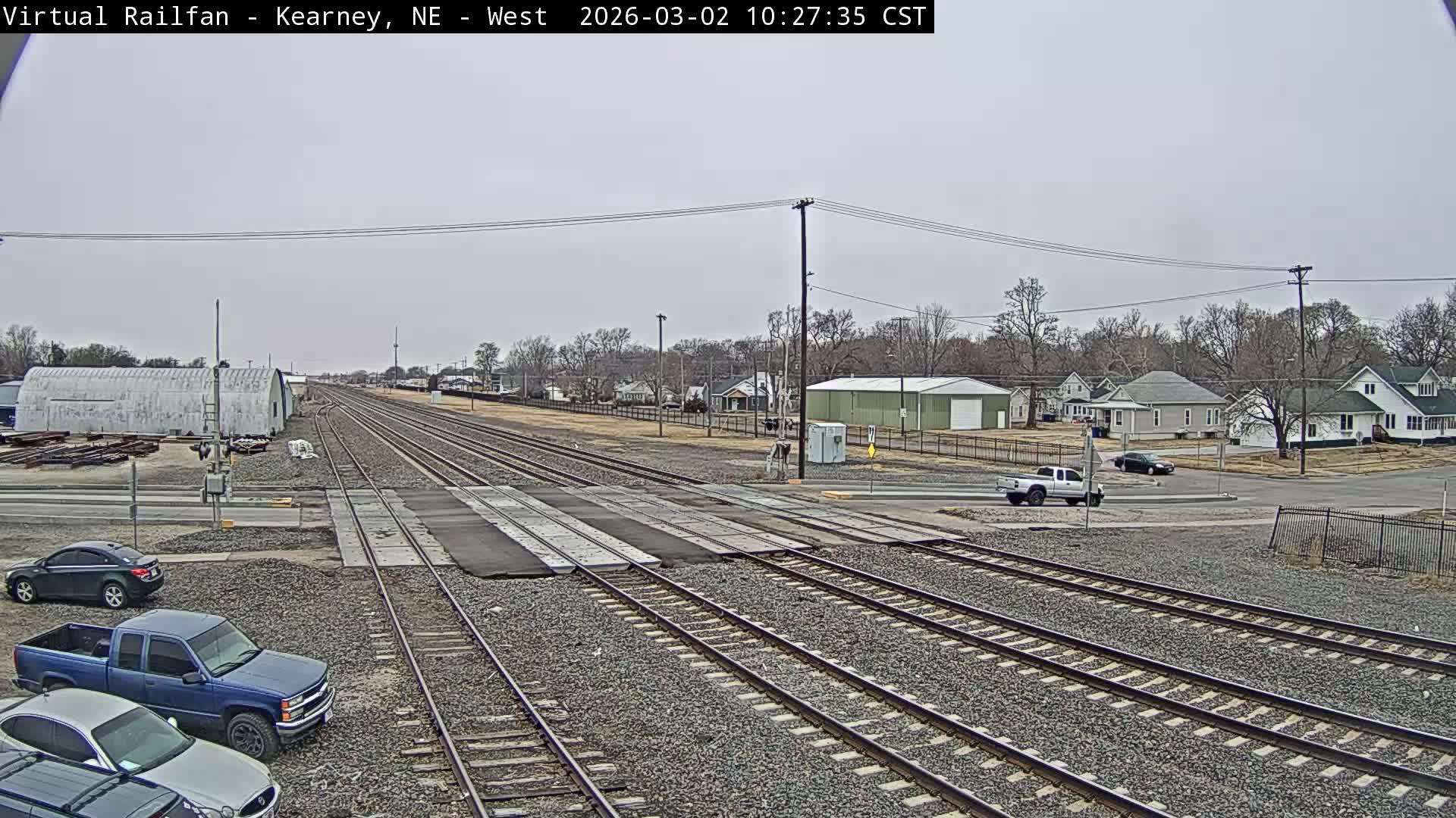 Kearney Union Pacific Railroad Crossing Live Cam - Kearney, Buffalo, Nebraska, USA
