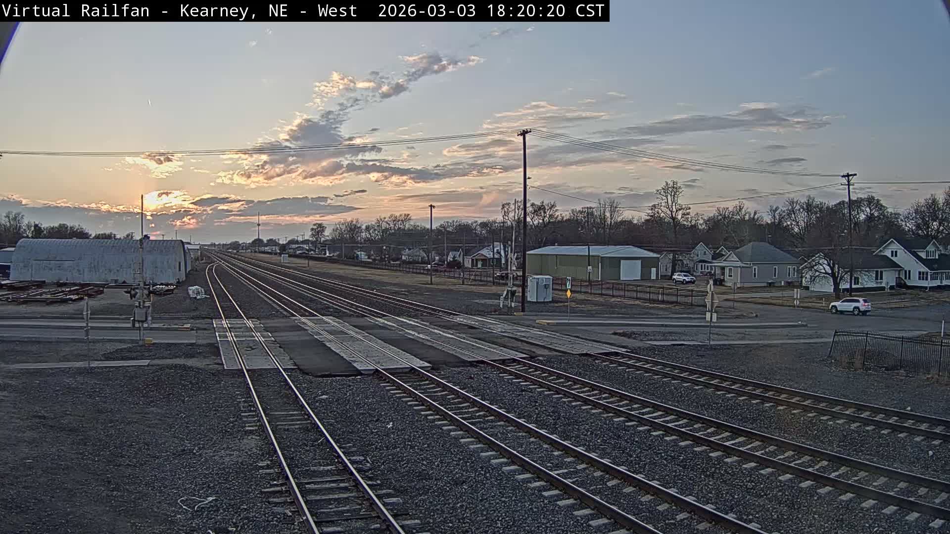 Kearney Union Pacific Railroad Crossing Live Cam - Kearney, Buffalo, Nebraska, USA