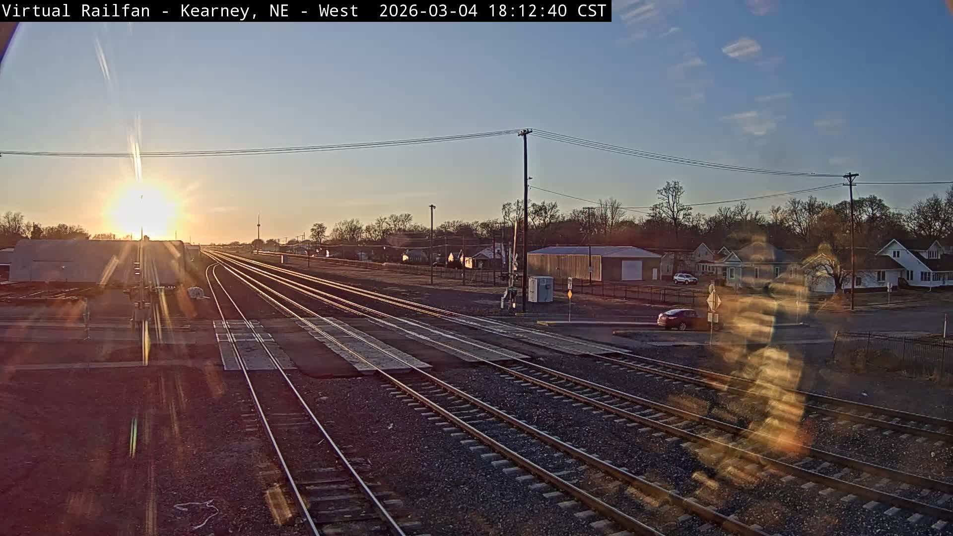 Kearney Union Pacific Railroad Crossing Live Cam - Kearney, Buffalo, Nebraska, USA