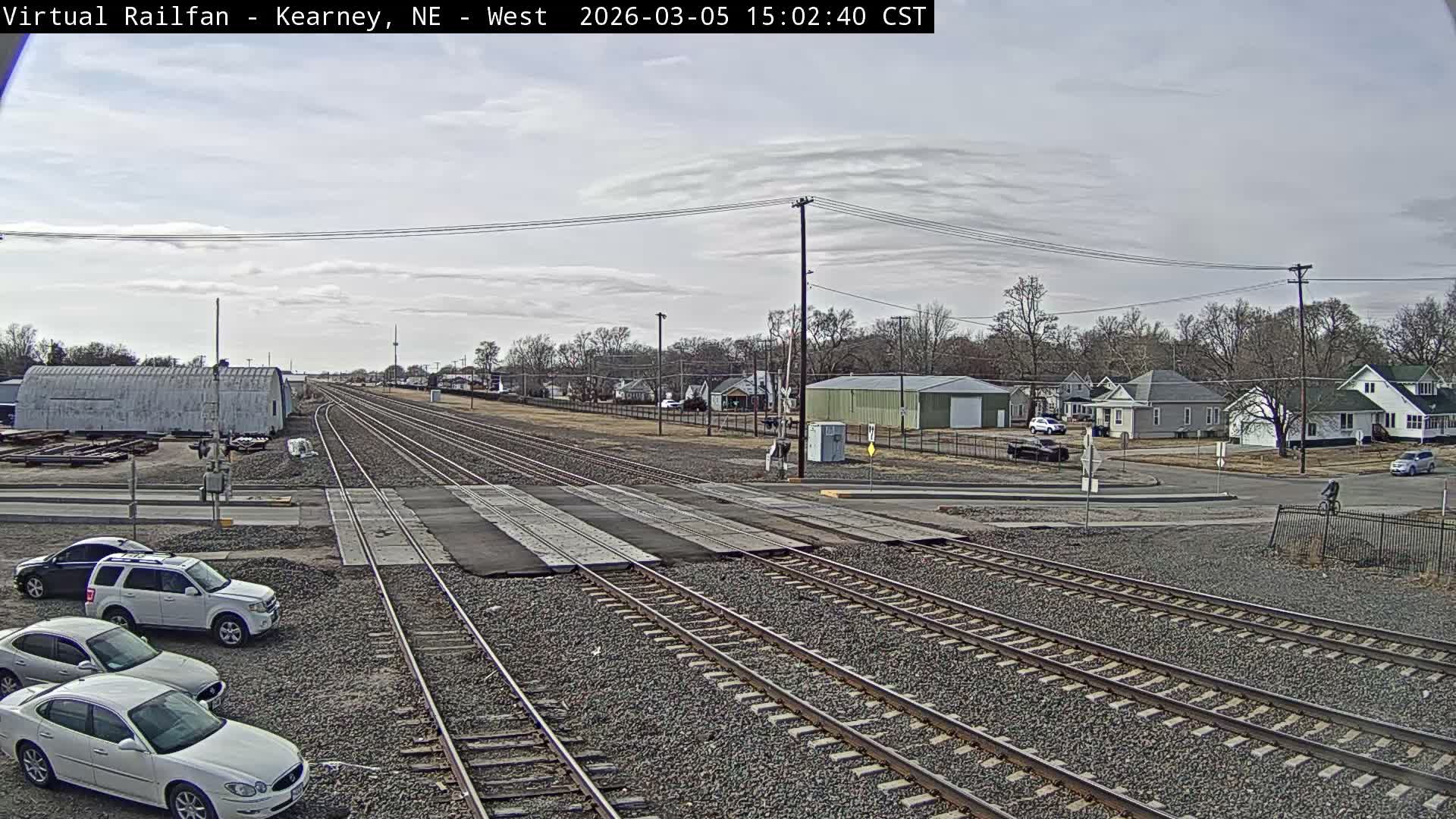 Kearney Union Pacific Railroad Crossing Live Cam - Kearney, Buffalo, Nebraska, USA