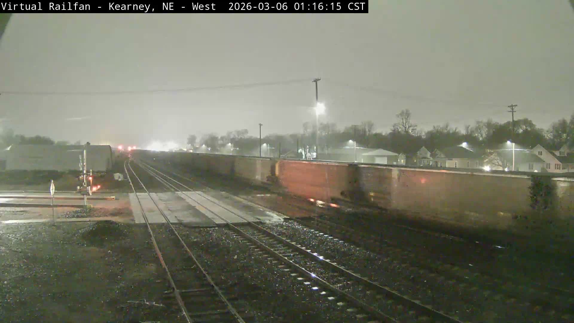 Kearney Union Pacific Railroad Crossing Live Cam - Kearney, Buffalo, Nebraska, USA