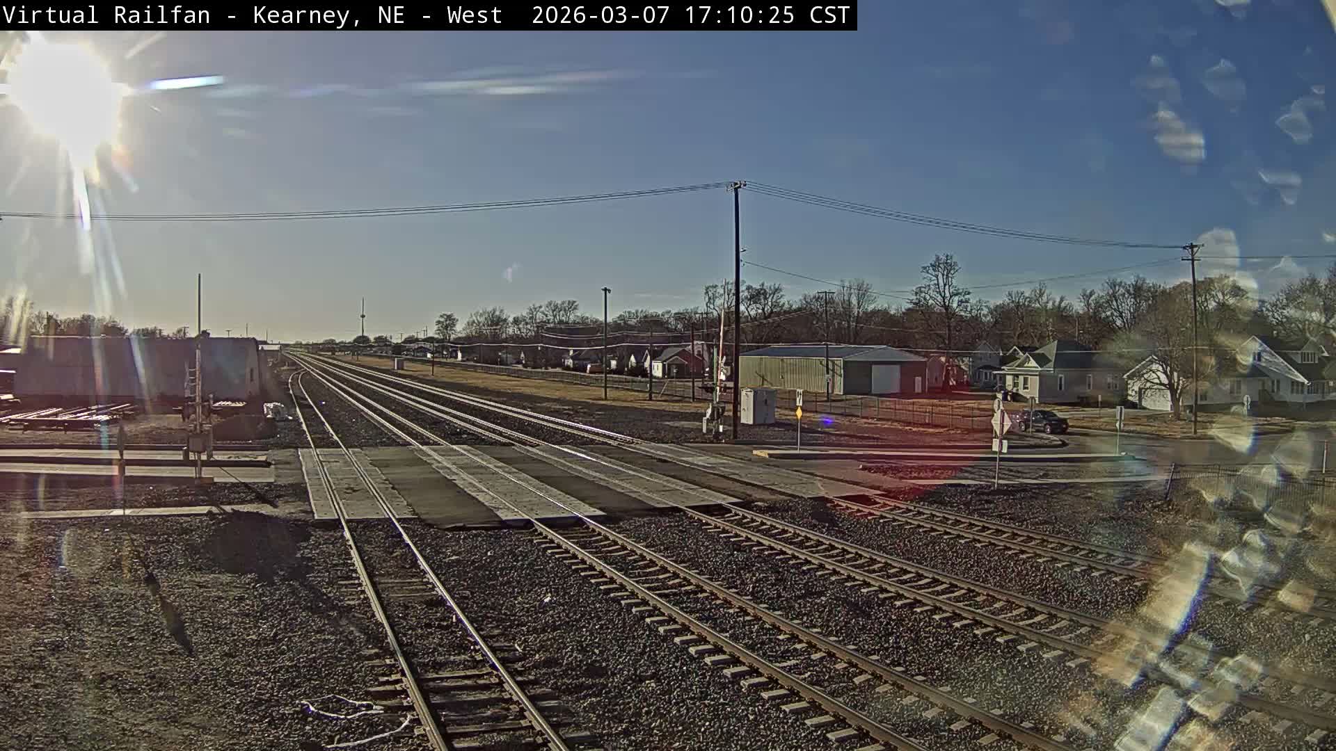Kearney Union Pacific Railroad Crossing Live Cam - Kearney, Buffalo, Nebraska, USA