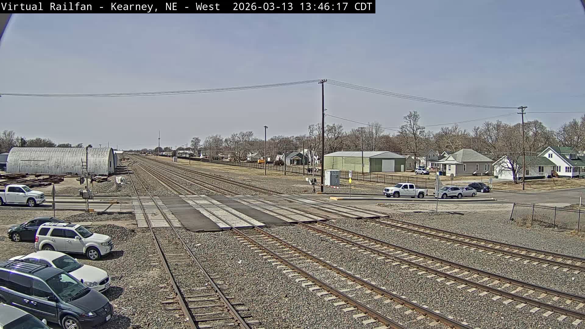 Kearney Union Pacific Railroad Crossing Live Cam - Kearney, Buffalo, Nebraska, USA