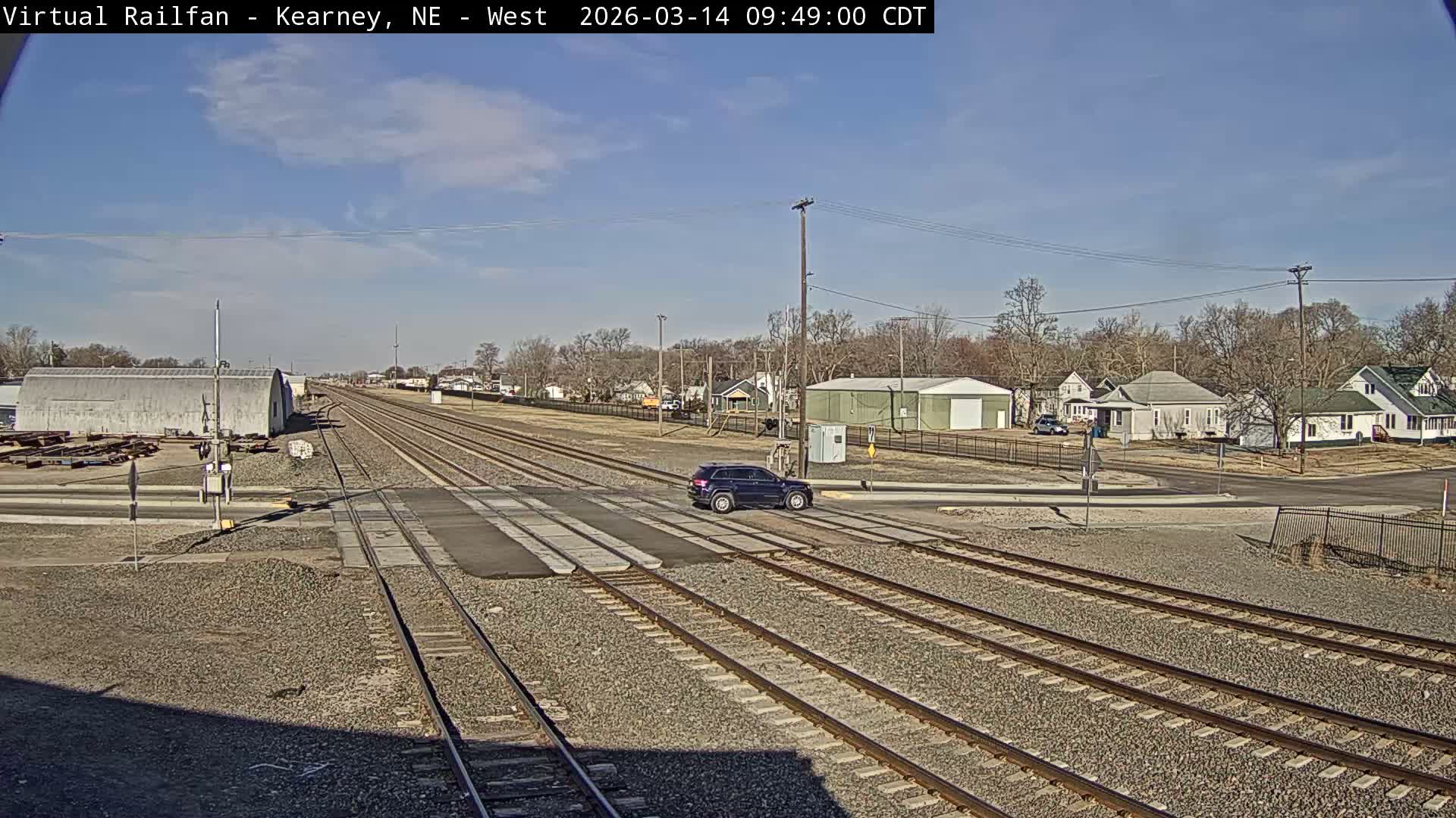 Kearney Union Pacific Railroad Crossing Live Cam - Kearney, Buffalo, Nebraska, USA
