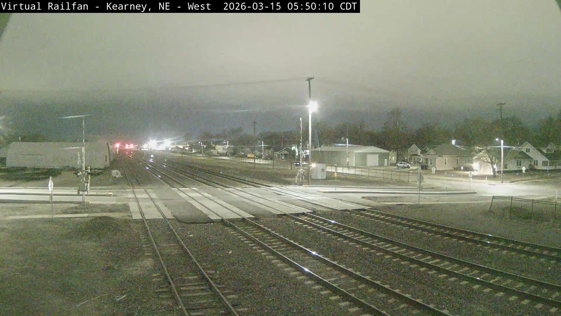 Kearney Union Pacific Railroad Crossing Live Cam - Kearney, Buffalo, Nebraska, USA