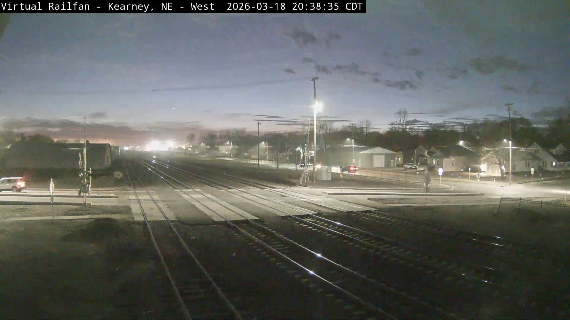 Kearney Union Pacific Railroad Crossing Live Cam - Kearney, Buffalo, Nebraska, USA