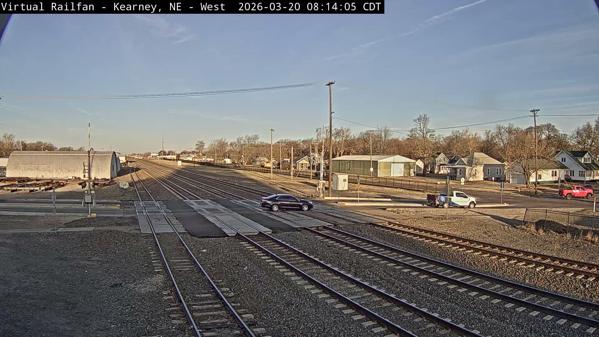 Kearney Union Pacific Railroad Crossing Live Cam - Kearney, Buffalo, Nebraska, USA
