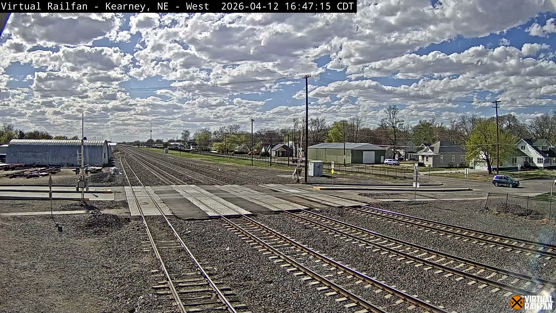 Kearney Union Pacific Railroad Crossing Live Cam - Kearney, Buffalo, Nebraska, USA