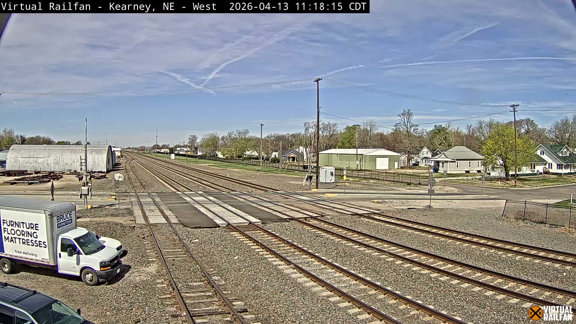 Kearney Union Pacific Railroad Crossing Live Cam - Kearney, Buffalo, Nebraska, USA