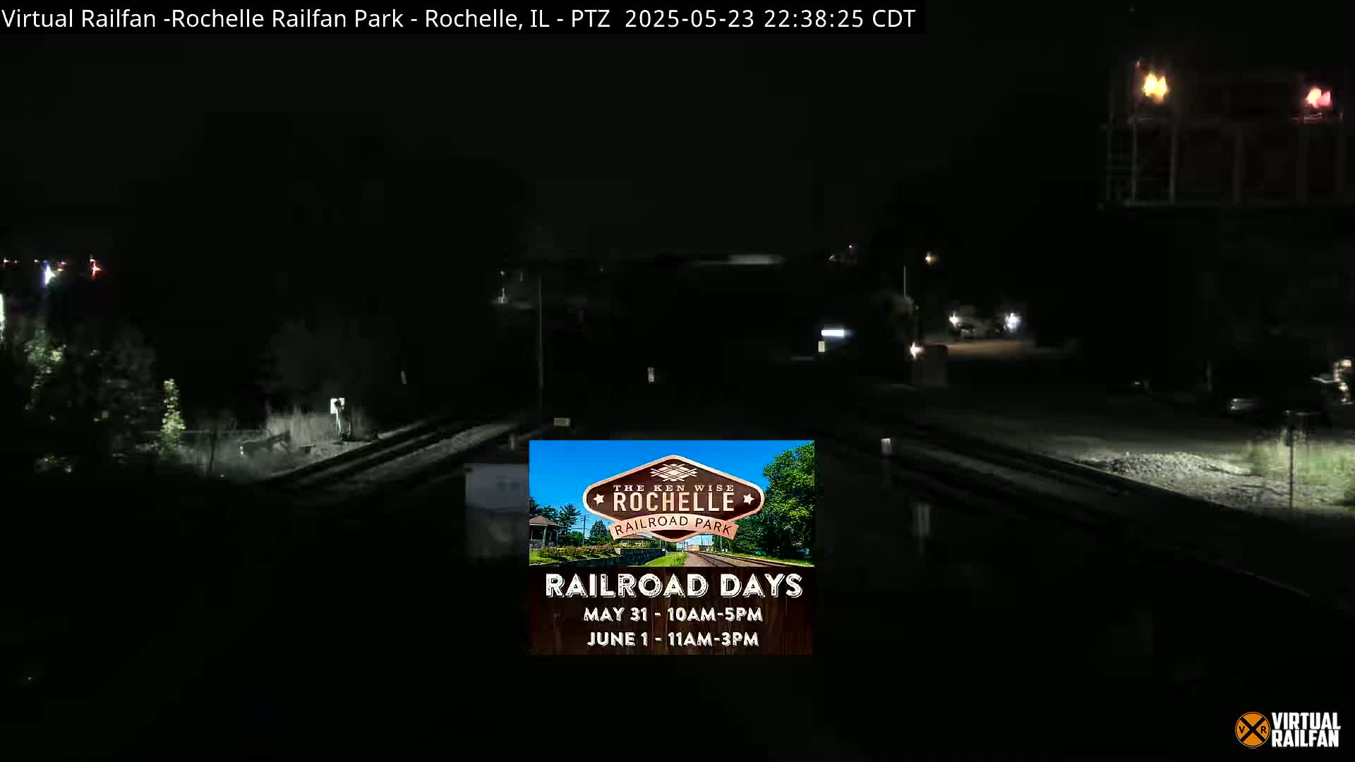 Rochelle Railfan Park Railroad Junction Live Cam - Rochelle, Ogle, Illinois, USA 
