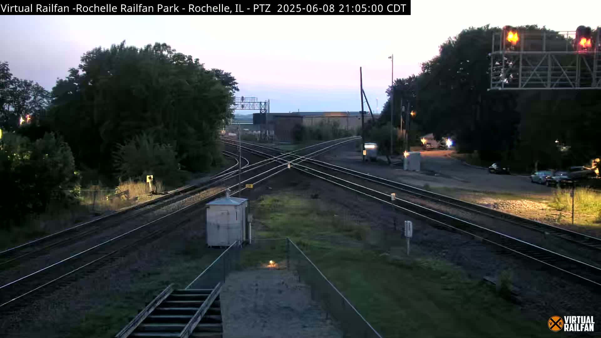 Rochelle Railfan Park Railroad Junction Live Cam - Rochelle, Ogle, Illinois, USA 