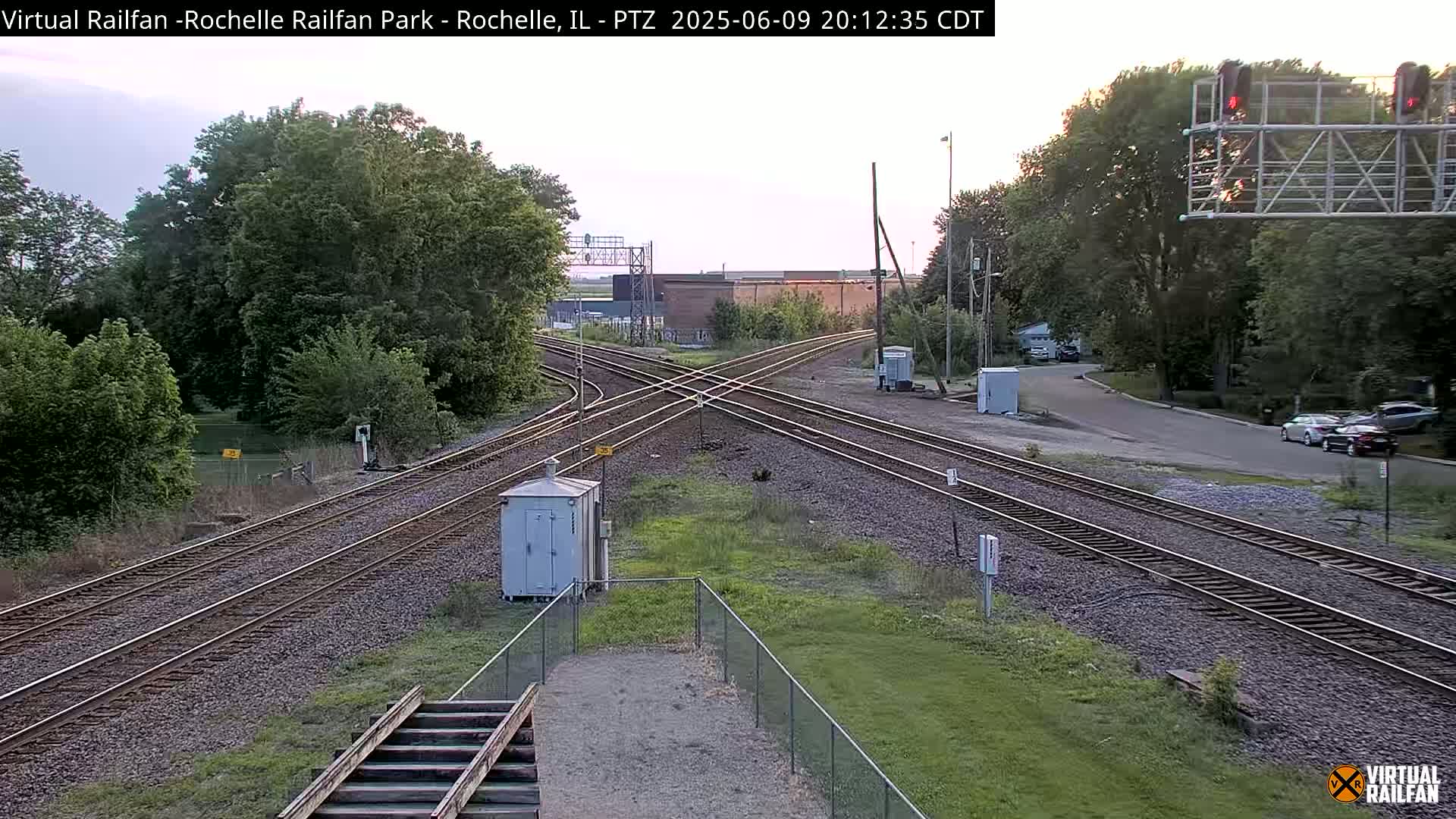 Rochelle Railfan Park Railroad Junction Live Cam - Rochelle, Ogle, Illinois, USA 