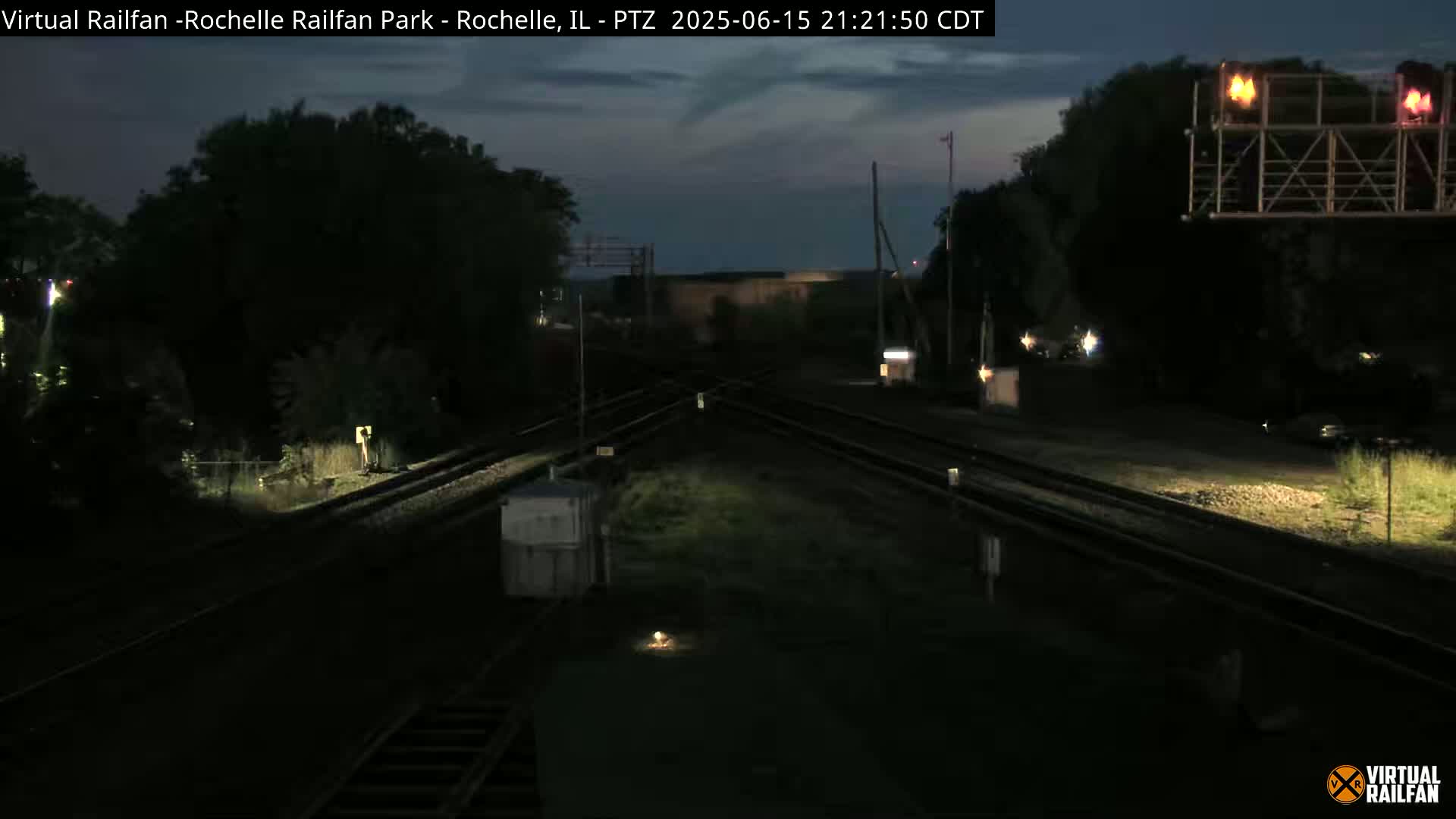 Rochelle Railfan Park Railroad Junction Live Cam - Rochelle, Ogle, Illinois, USA 
