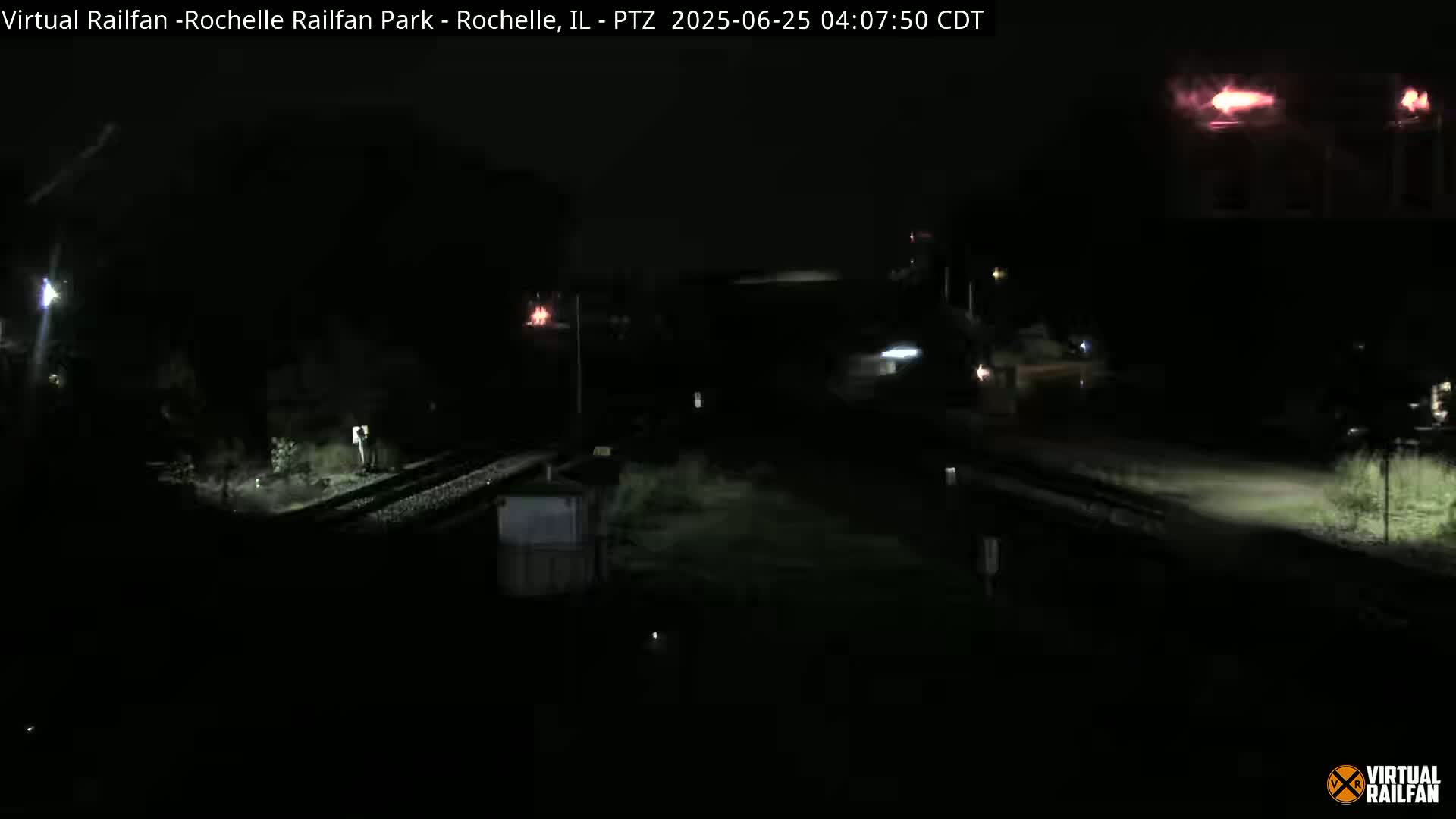 Rochelle Railfan Park Railroad Junction Live Cam - Rochelle, Ogle, Illinois, USA 