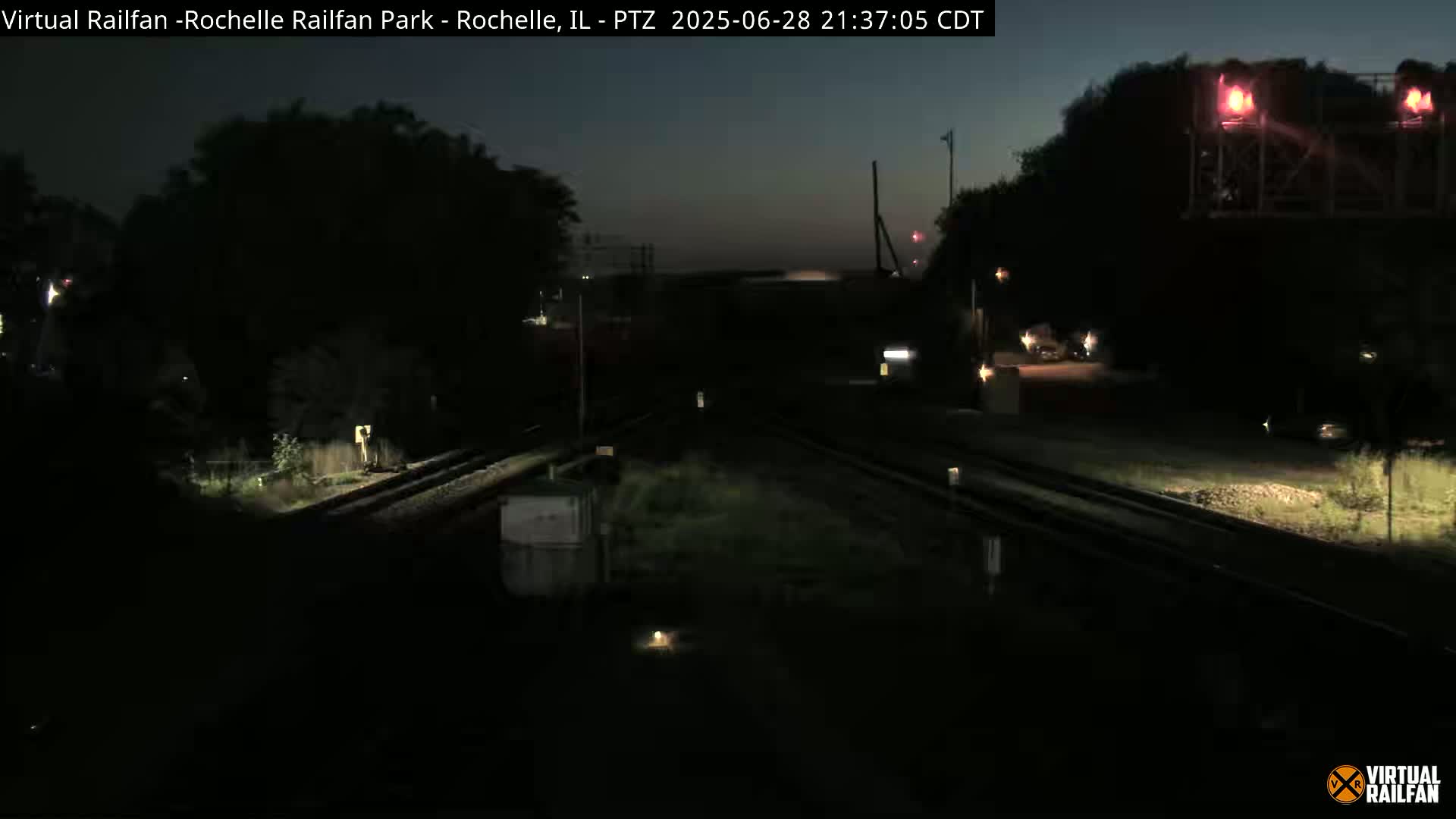 Rochelle Railfan Park Railroad Junction Live Cam - Rochelle, Ogle, Illinois, USA 