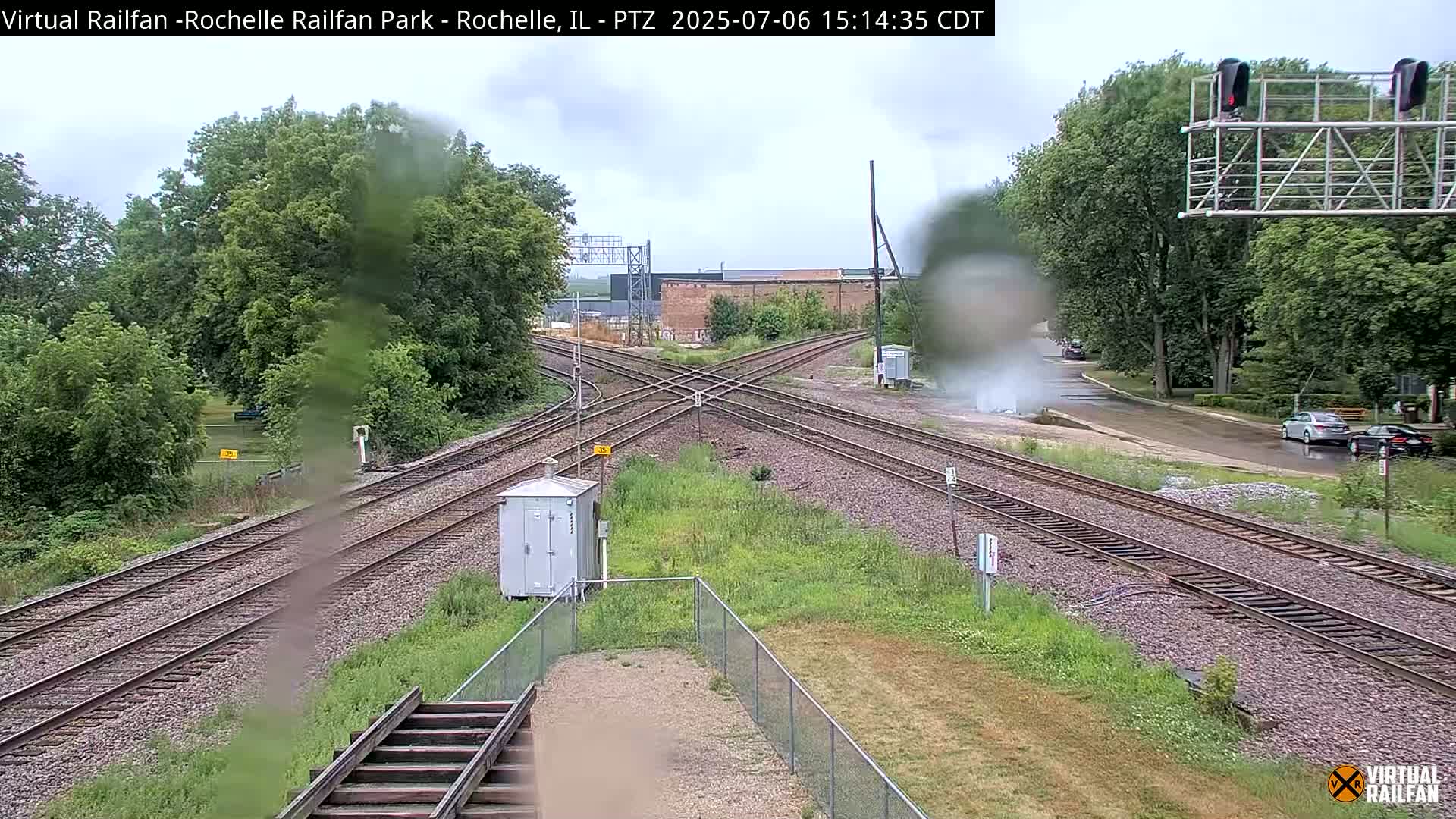 Rochelle Railfan Park Railroad Junction Live Cam - Rochelle, Ogle, Illinois, USA 